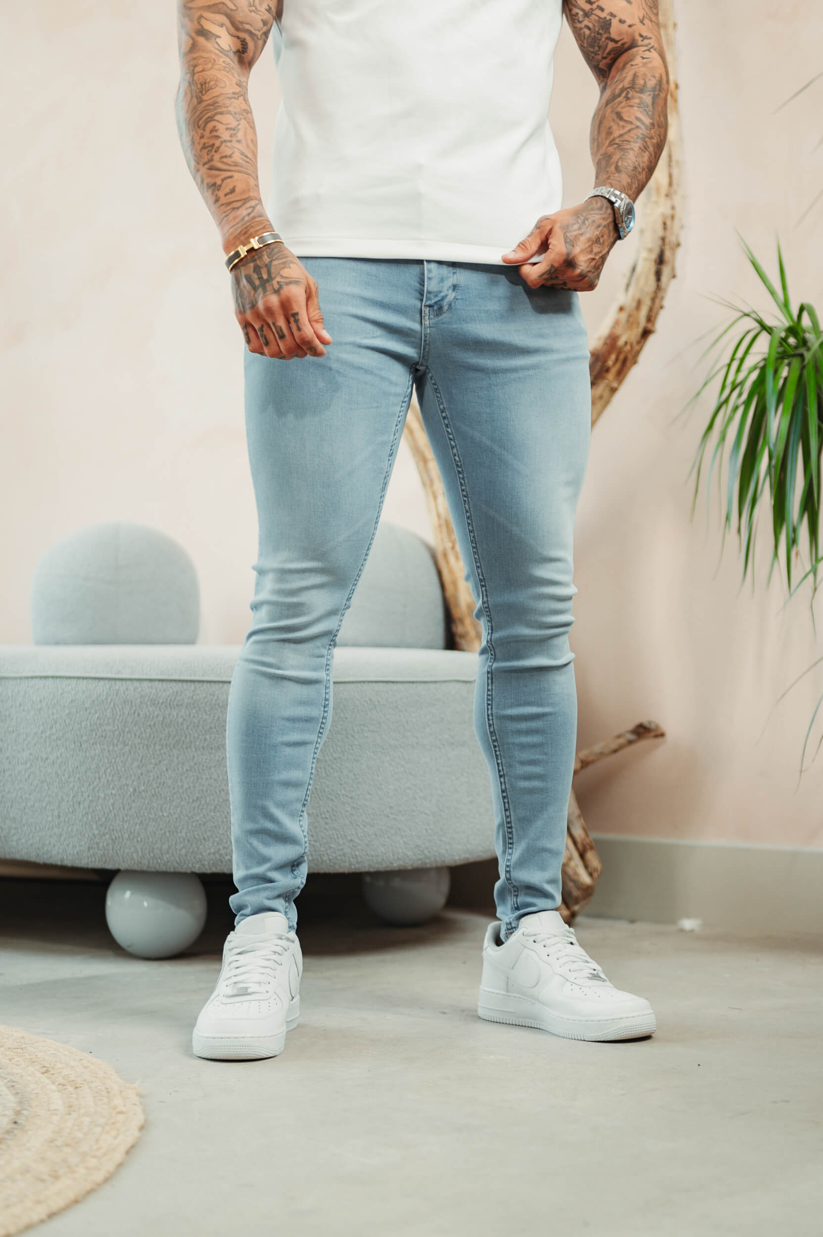 Men's Spray On Jeans  Super Skinny Fit Jeans - Legend London