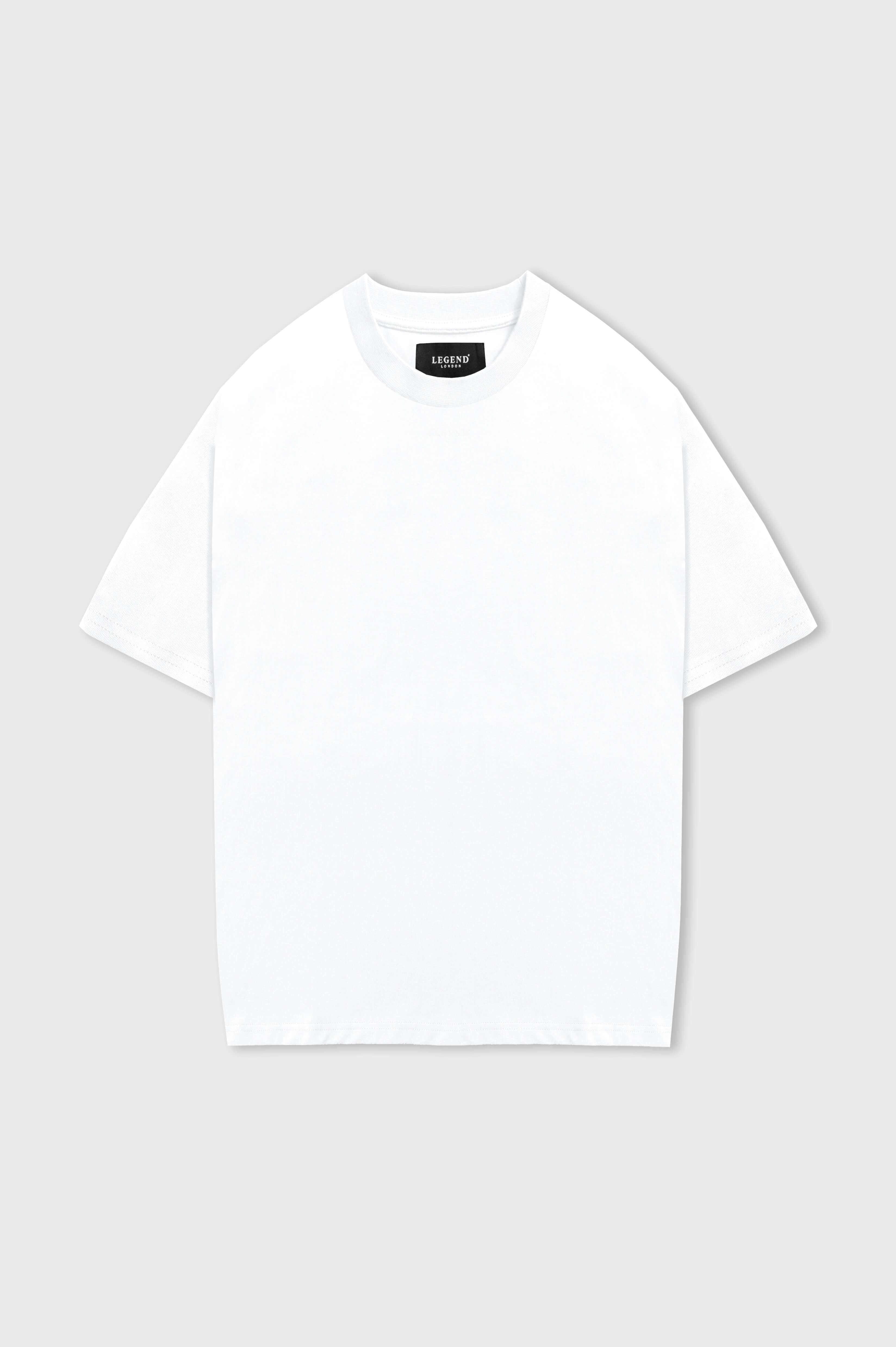 HABER T-SHIRT LEGENDS* BASICS OVERSIZED T-SHIRT - WHITE