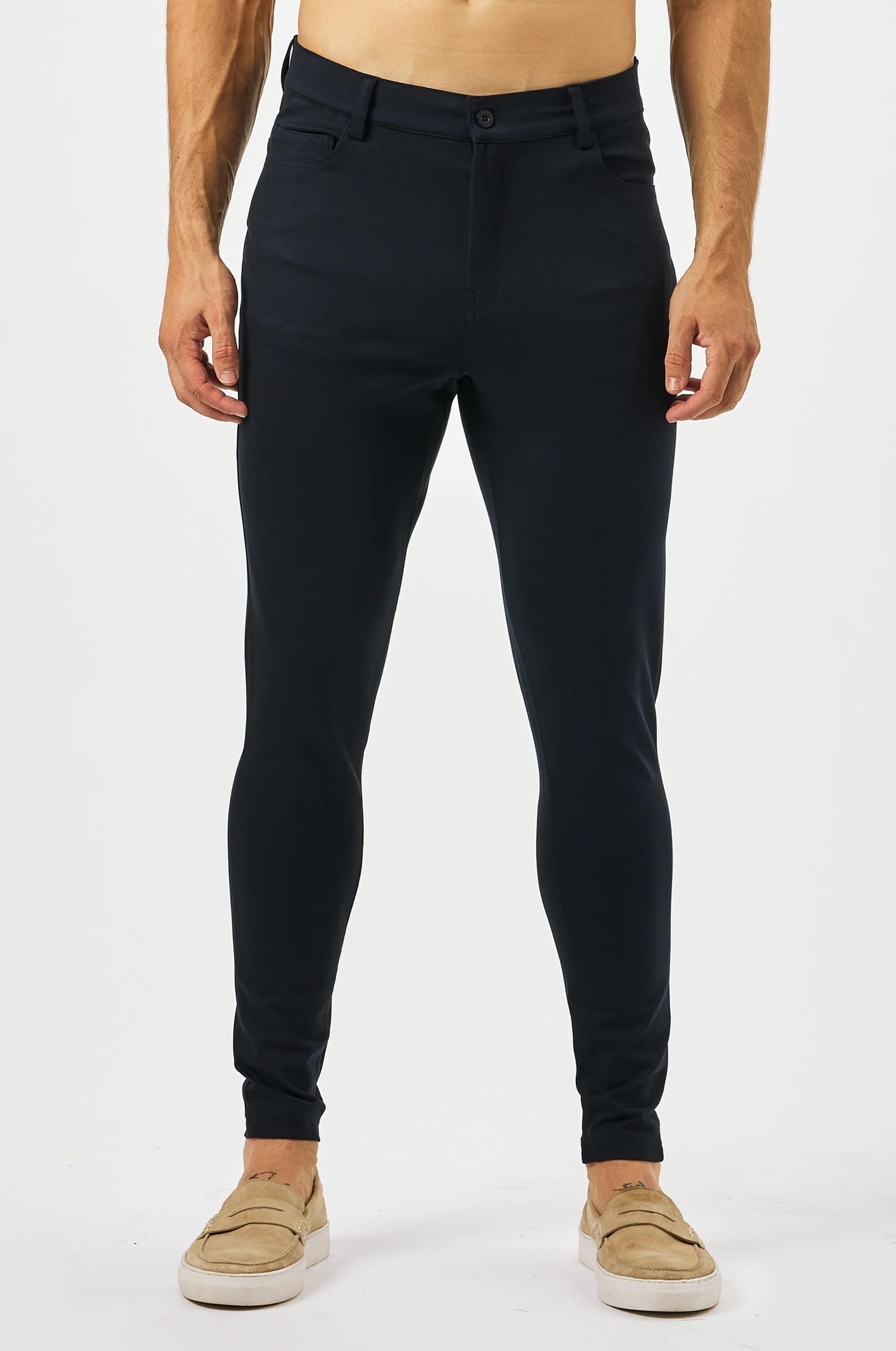 HABER Trouser LUSTRE TROUSERS - NAVY