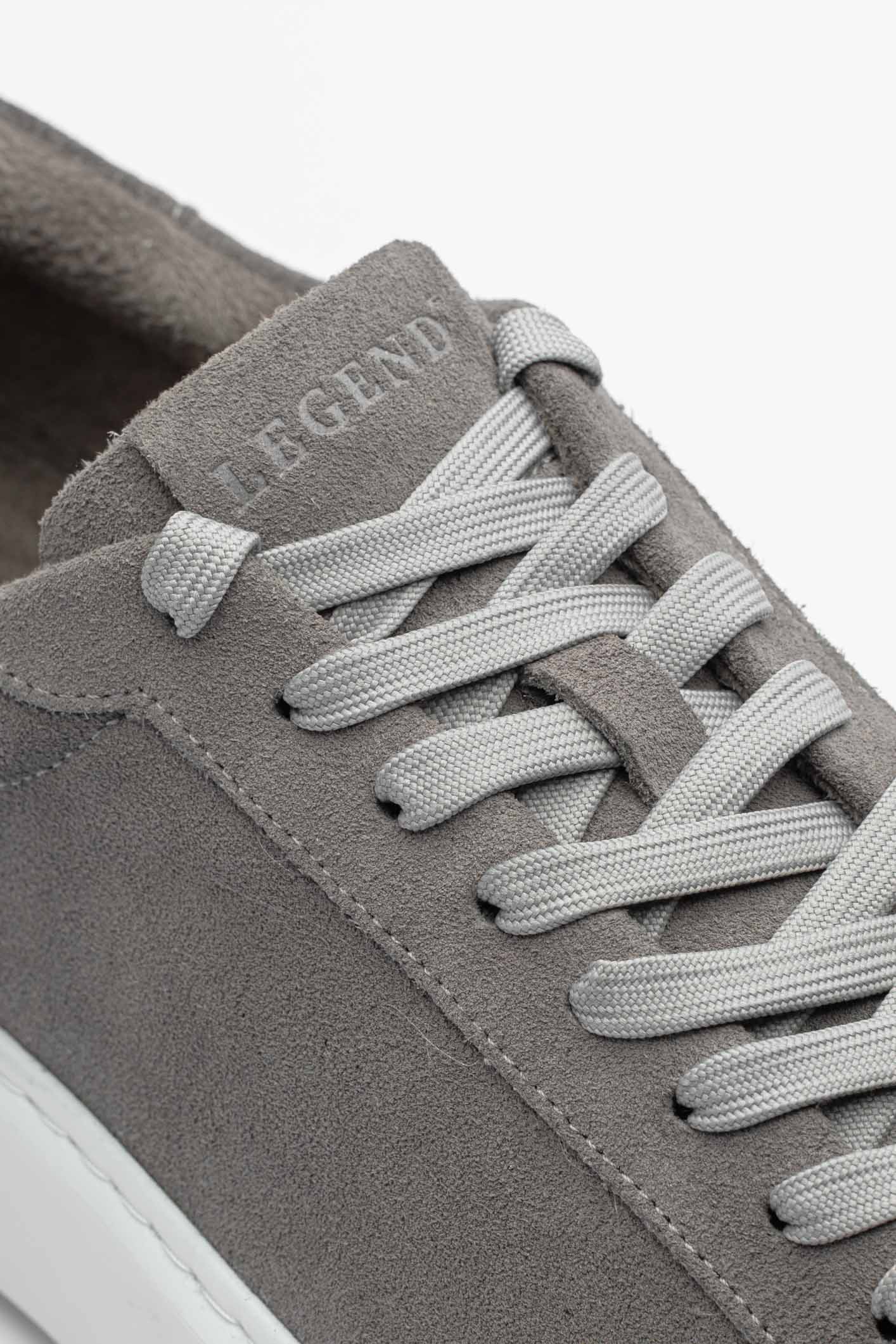 Legend London FOOTWEAR SUEDE TRAINER - DARK GREY