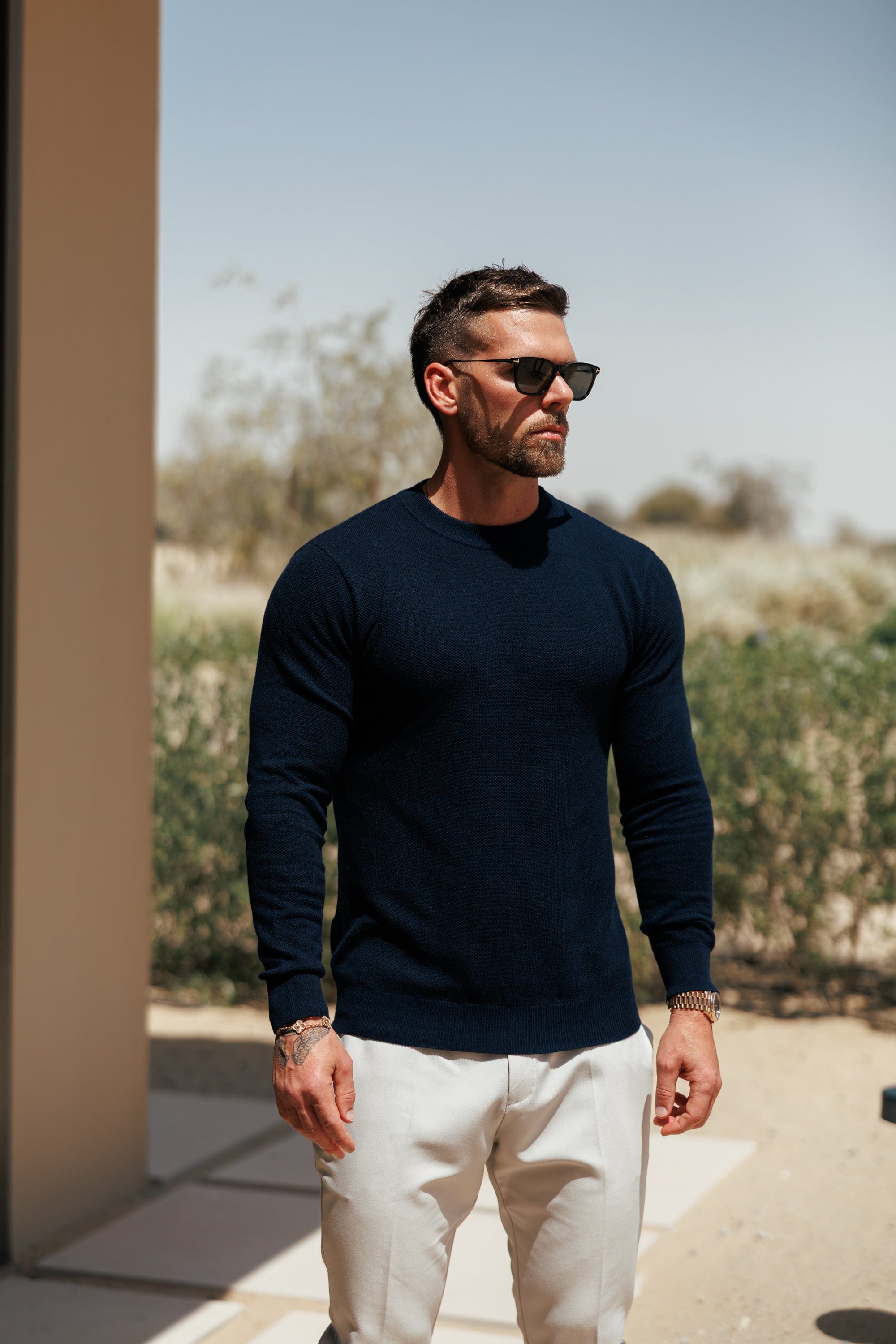 Legend London Hoodie COAST SWEATSHIRT - NAVY