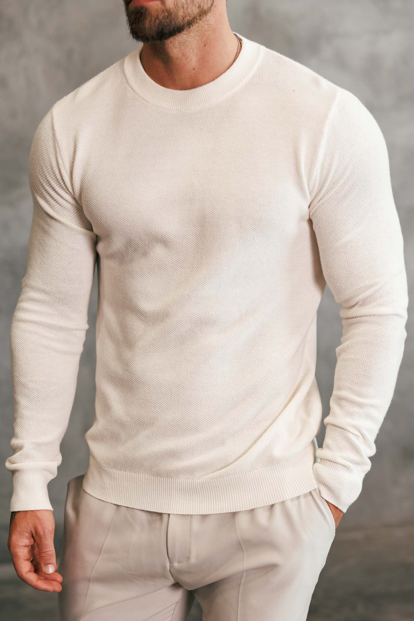 Legend London Hoodie COAST SWEATSHIRT - OFF WHITE