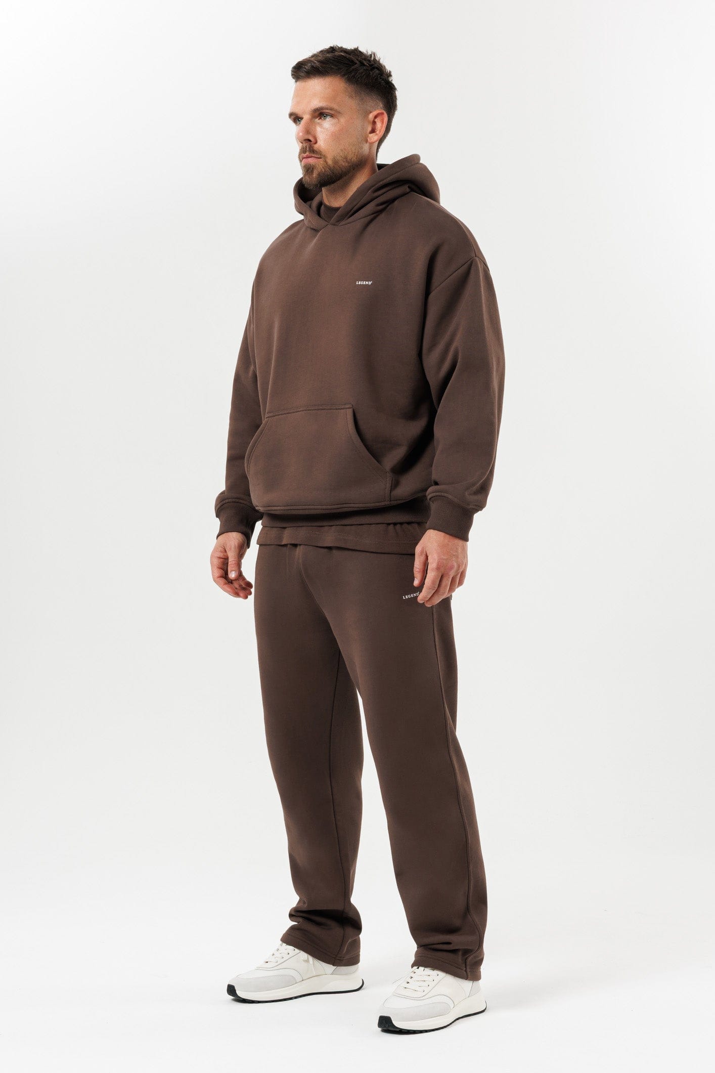 LEGEND LONDON Hoodie HOODIE - BROWN