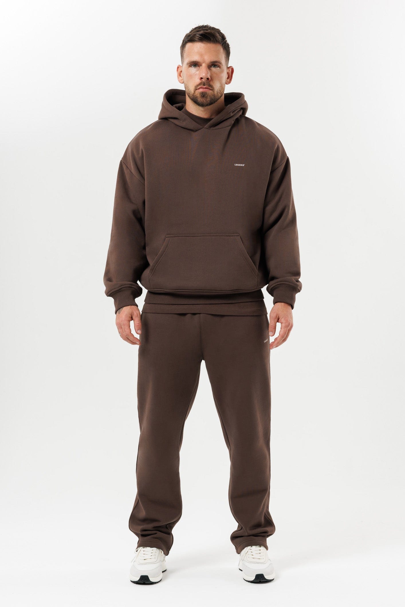 LEGEND LONDON Hoodie HOODIE - BROWN