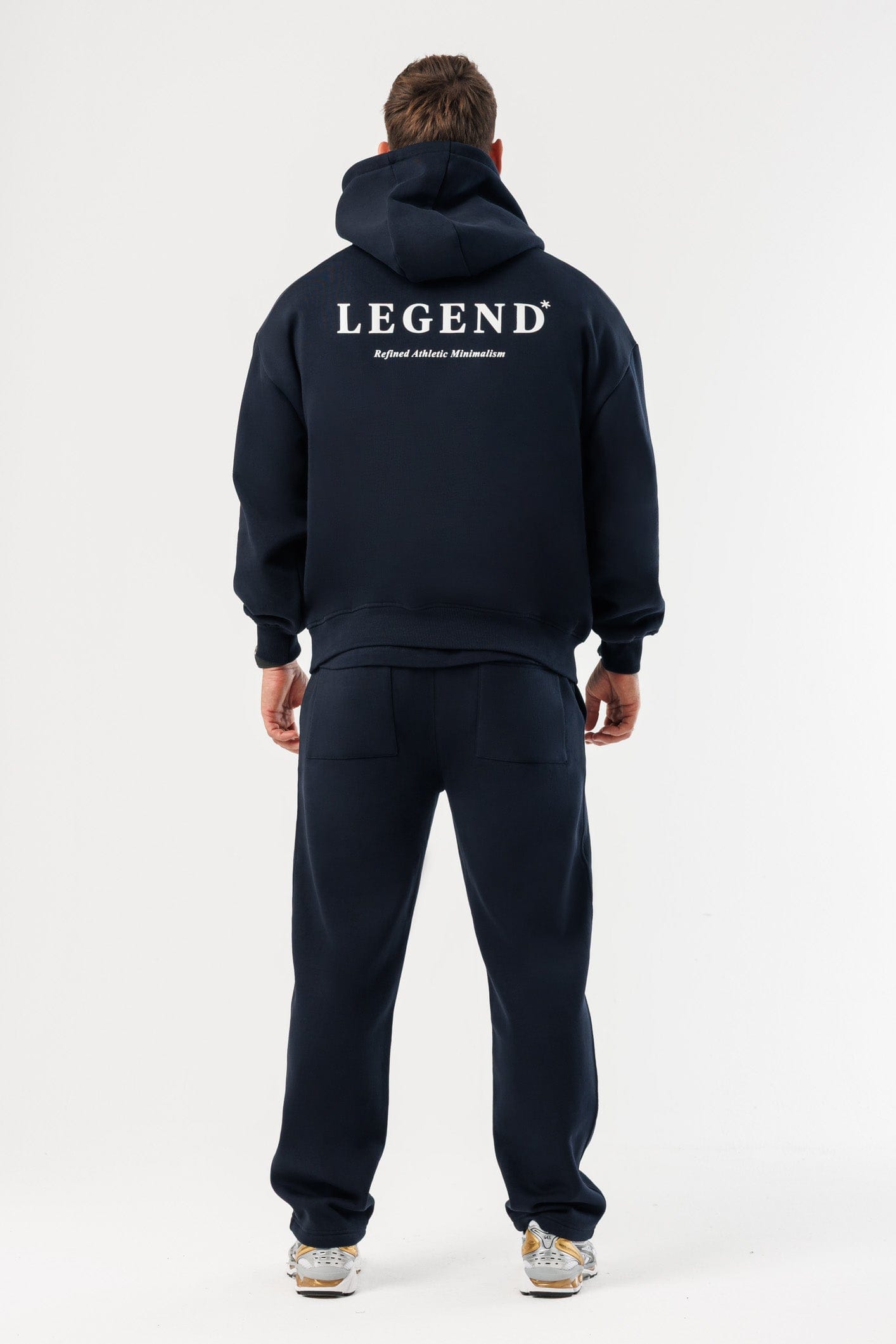 LEGEND LONDON Hoodie - PRINT PRINT HOODIE - NAVY