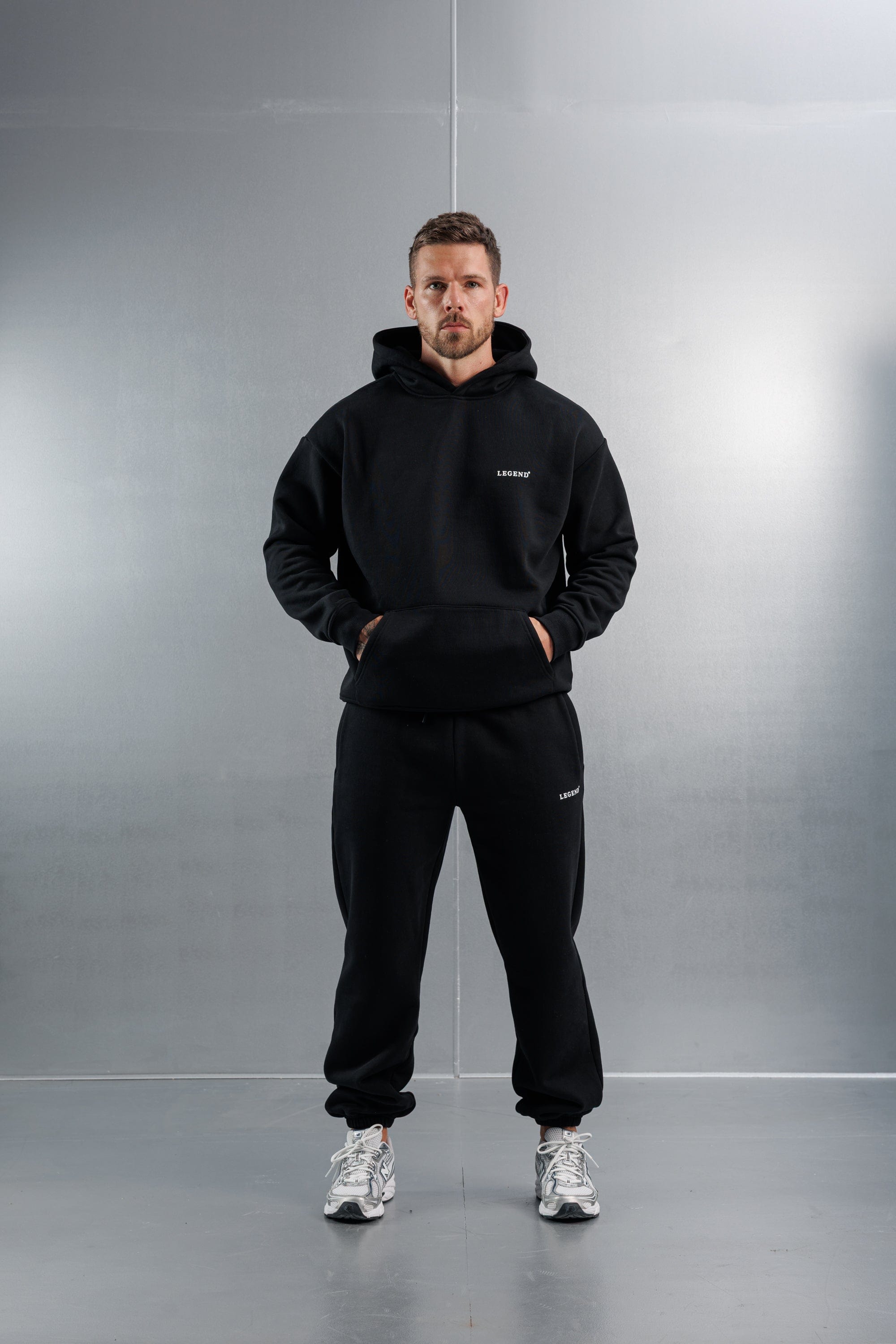 Legend London Hoodie RELAXED HOODIE - BLACK