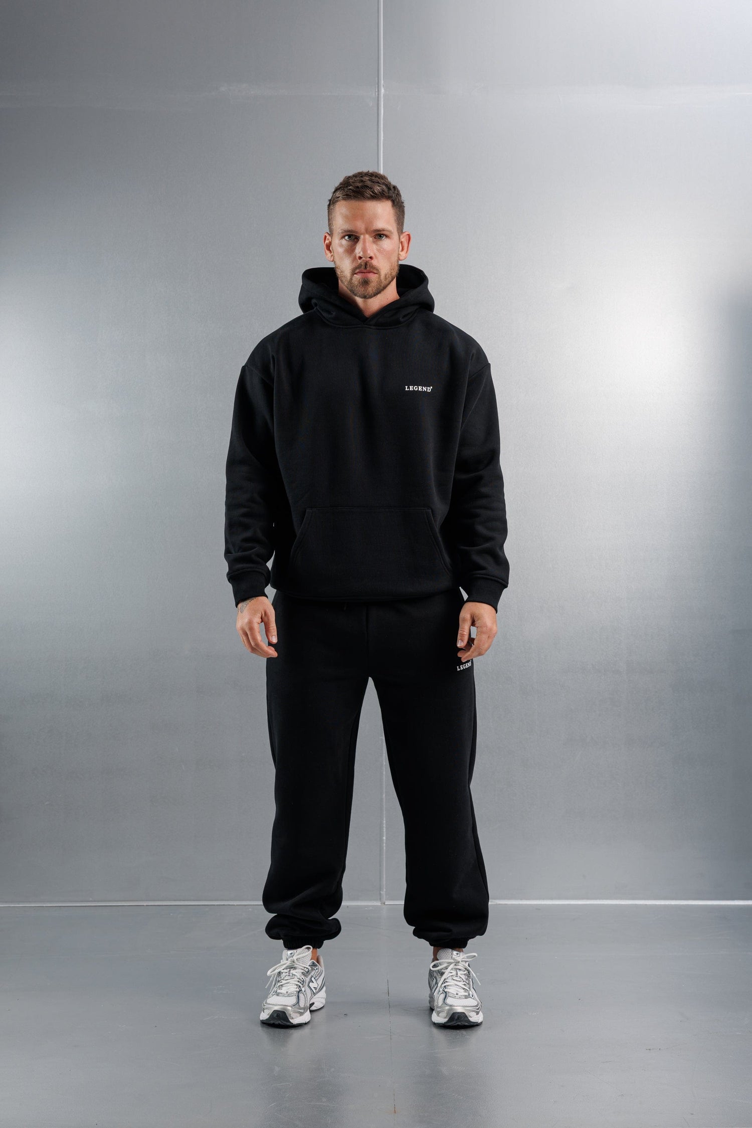 Legend London Hoodie RELAXED HOODIE - BLACK