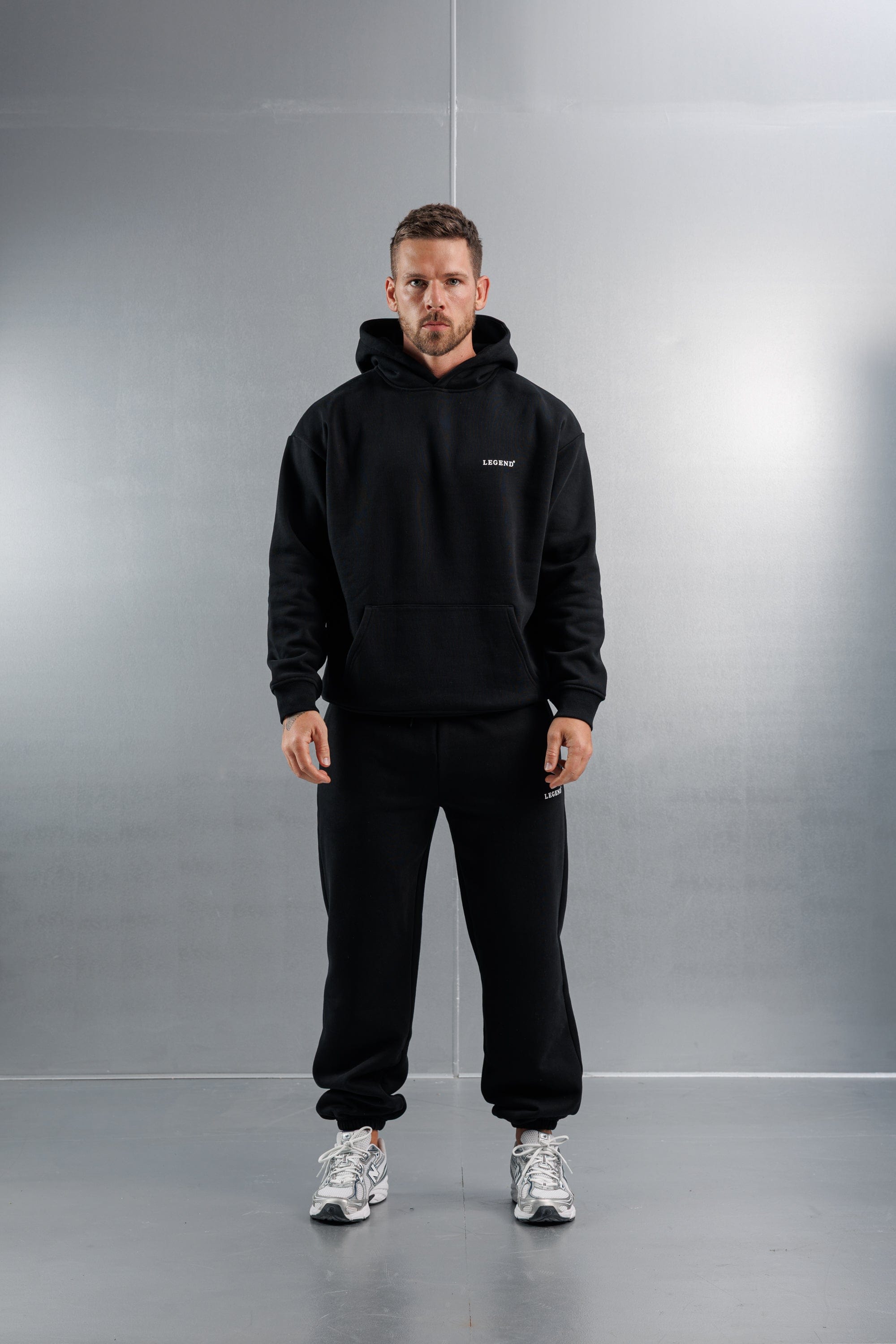 Legend London Hoodie RELAXED HOODIE - BLACK
