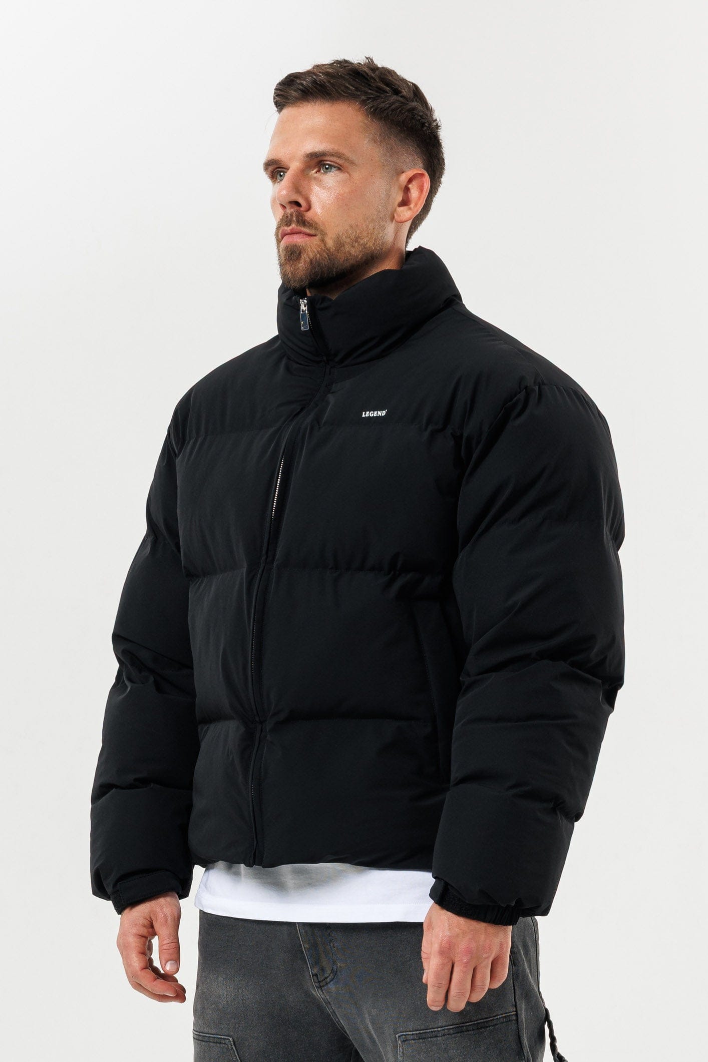 Legend London Jackets PUFFER JACKET - BLACK