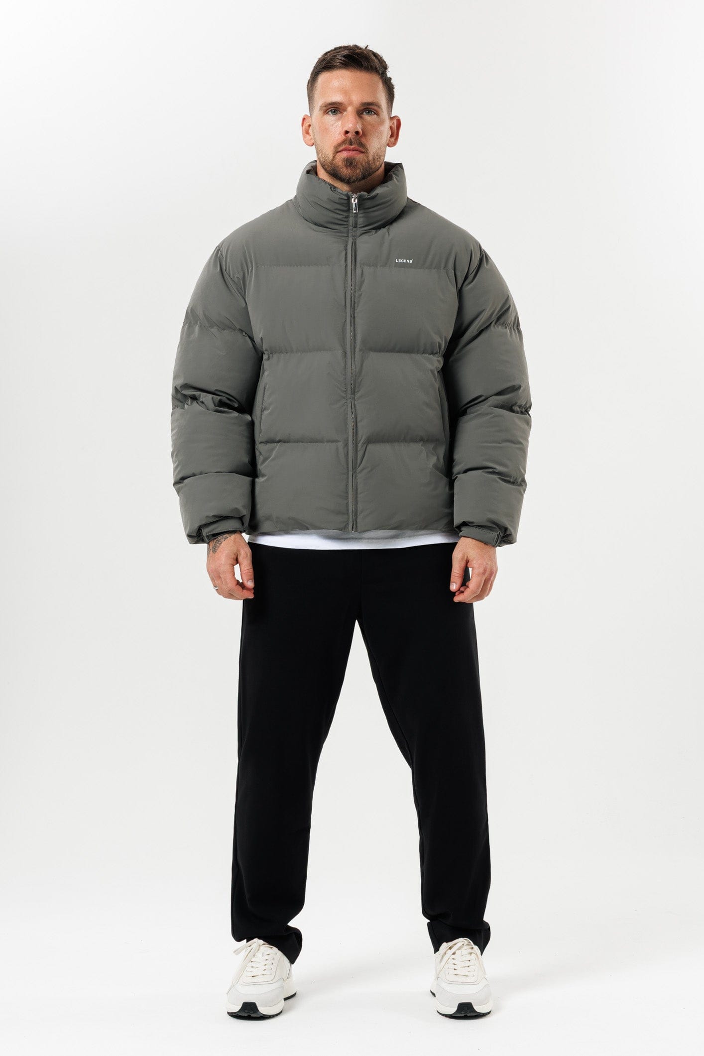 Legend London Jackets PUFFER JACKET - GREY
