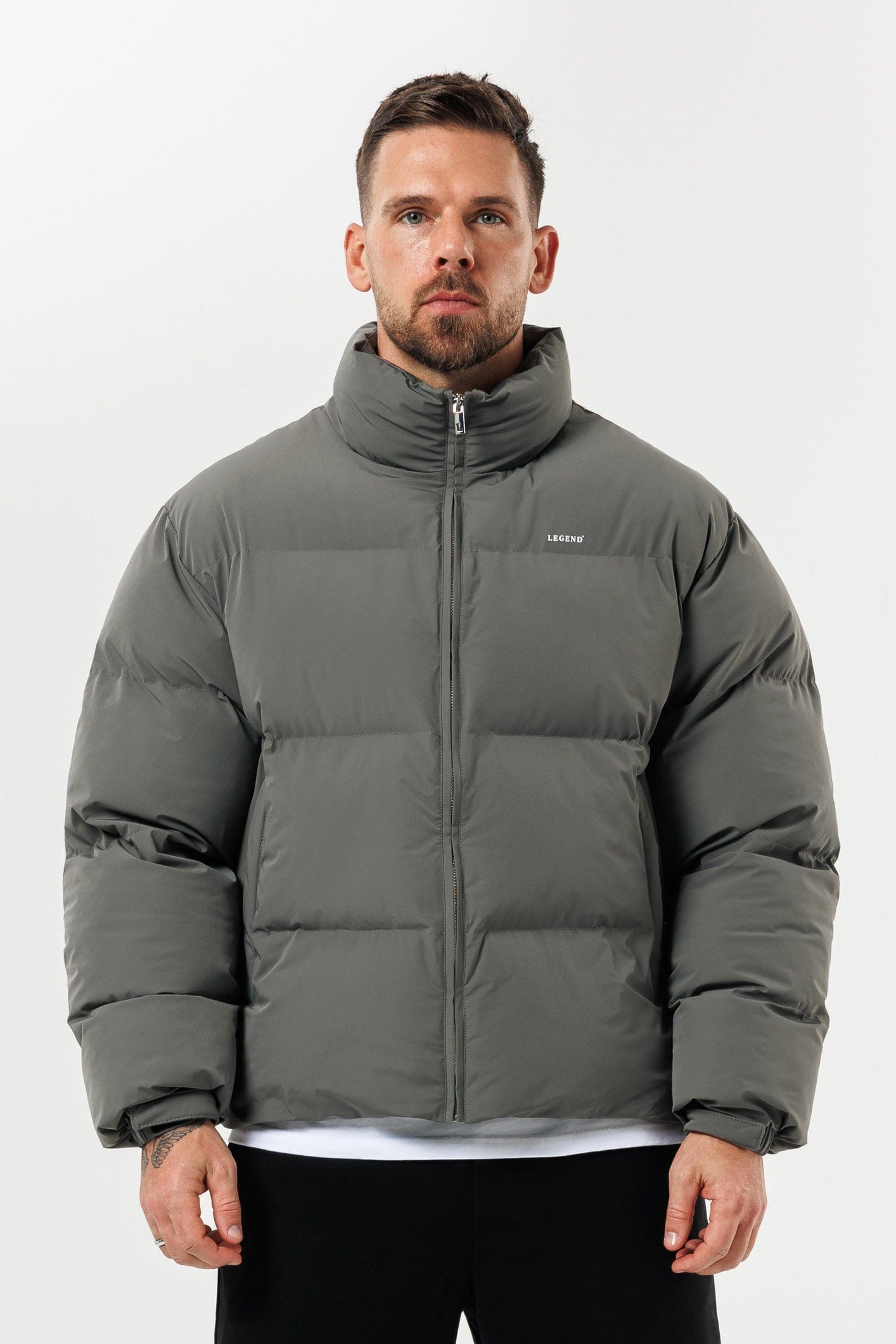 Legend London Jackets PUFFER JACKET - GREY
