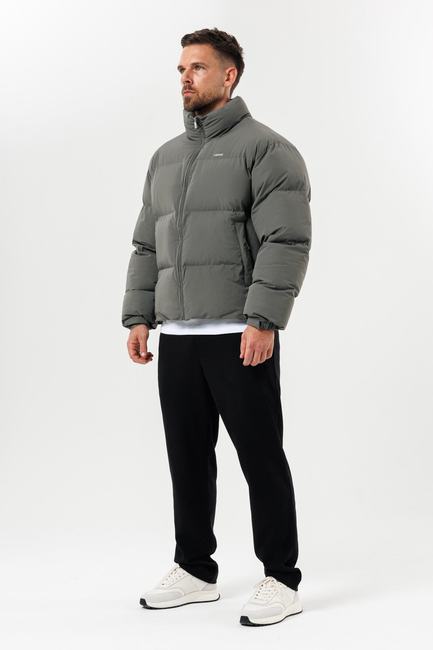 Legend London Jackets PUFFER JACKET - GREY