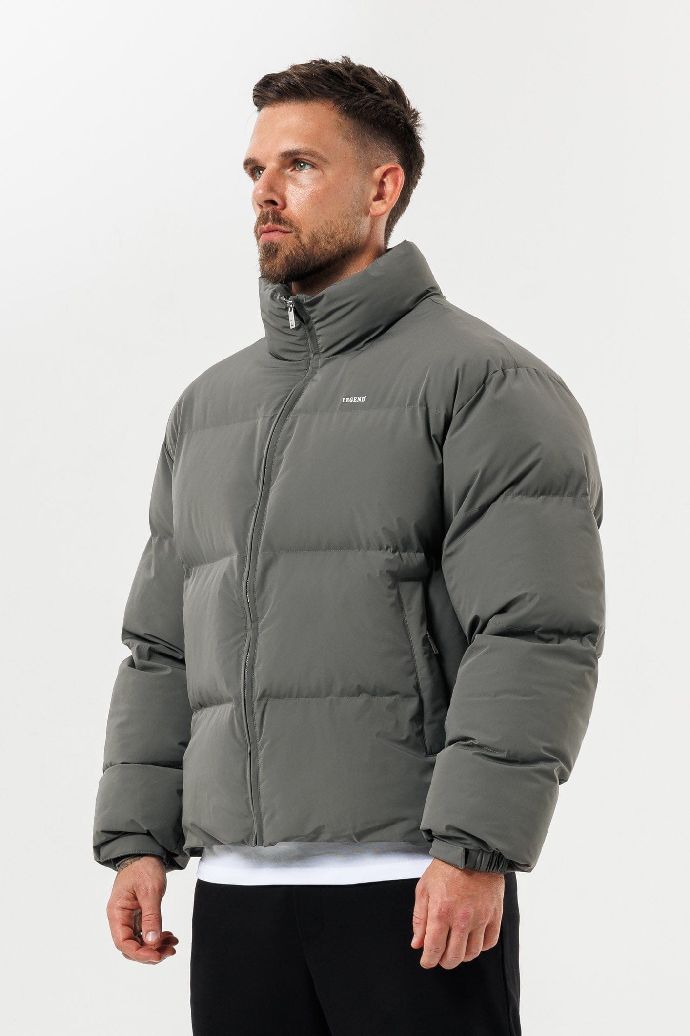 Legend London Jackets PUFFER JACKET - GREY