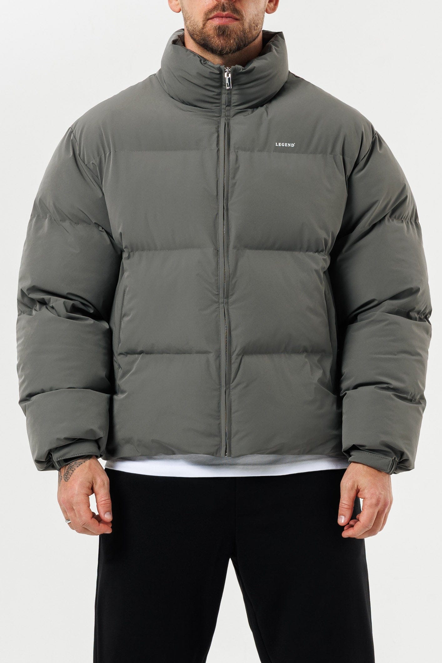 Legend London Jackets PUFFER JACKET - GREY