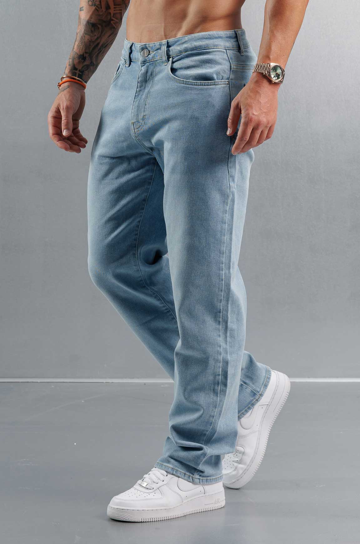 Legend London Jeans BAGGY JEANS - PALE BLUE WASH