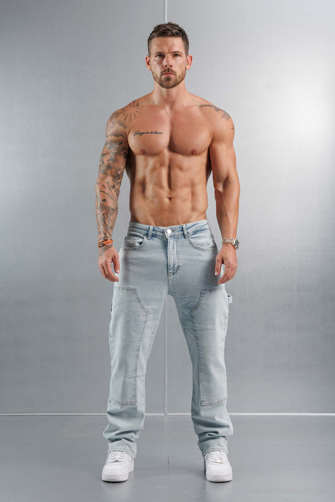 Legend London Jeans CARPENTER JEANS - BLEACH WASH