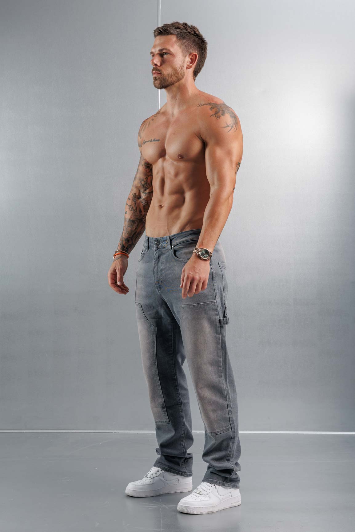 Legend London Jeans CARPENTER JEANS - GREY