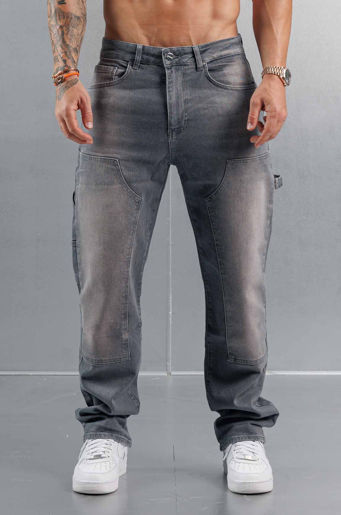 Legend London Jeans CARPENTER JEANS - GREY