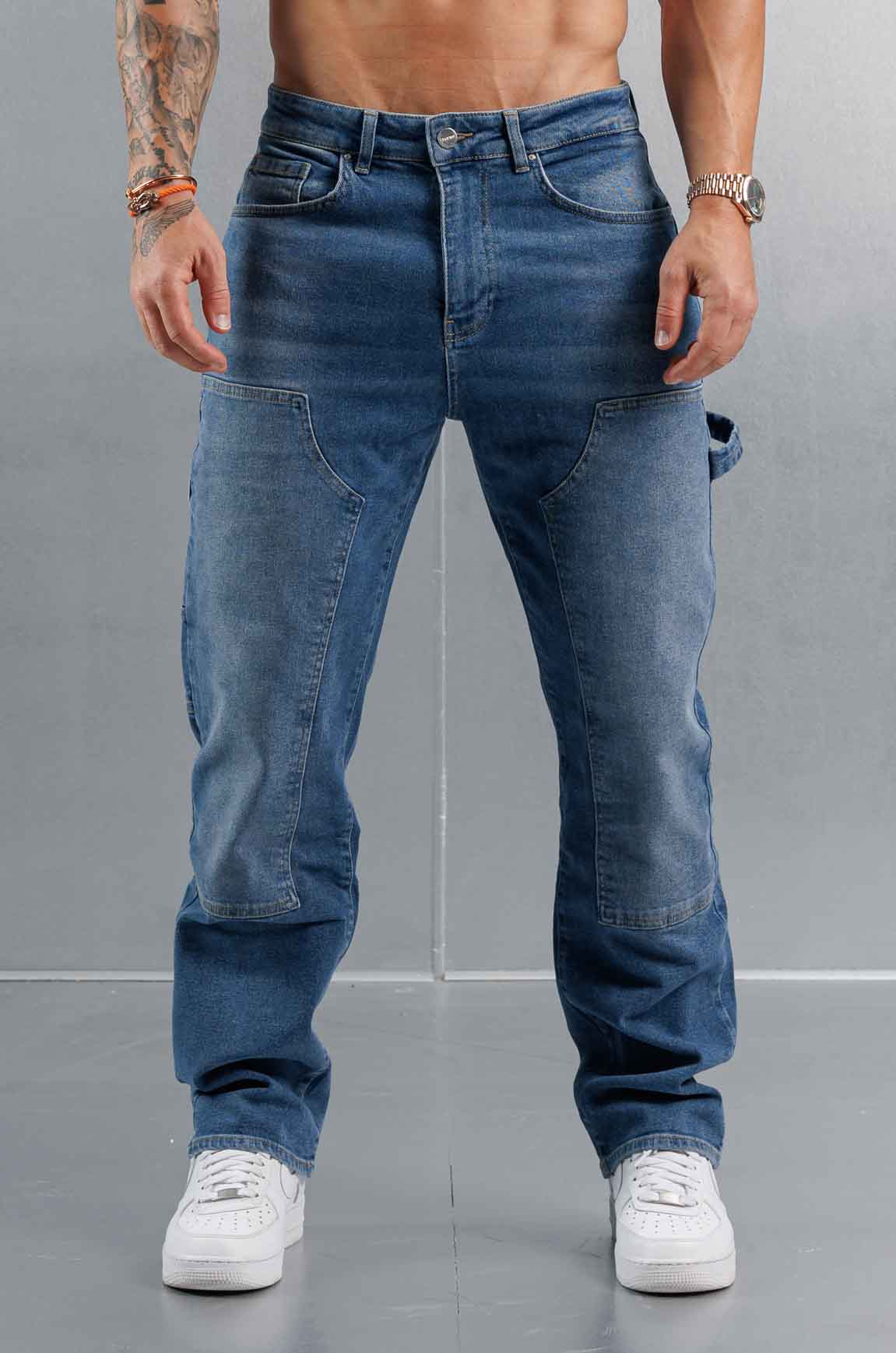 Legend London Jeans CARPENTER JEANS - MID BLUE