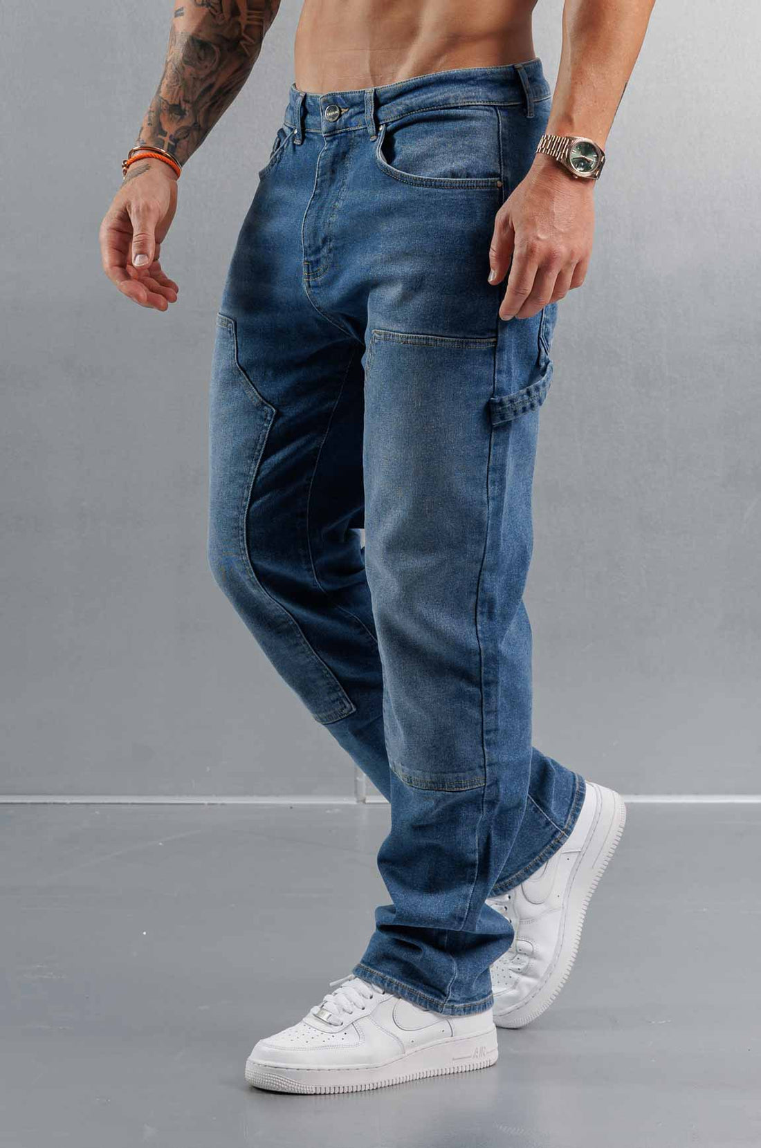 Legend London Jeans CARPENTER JEANS - MID BLUE