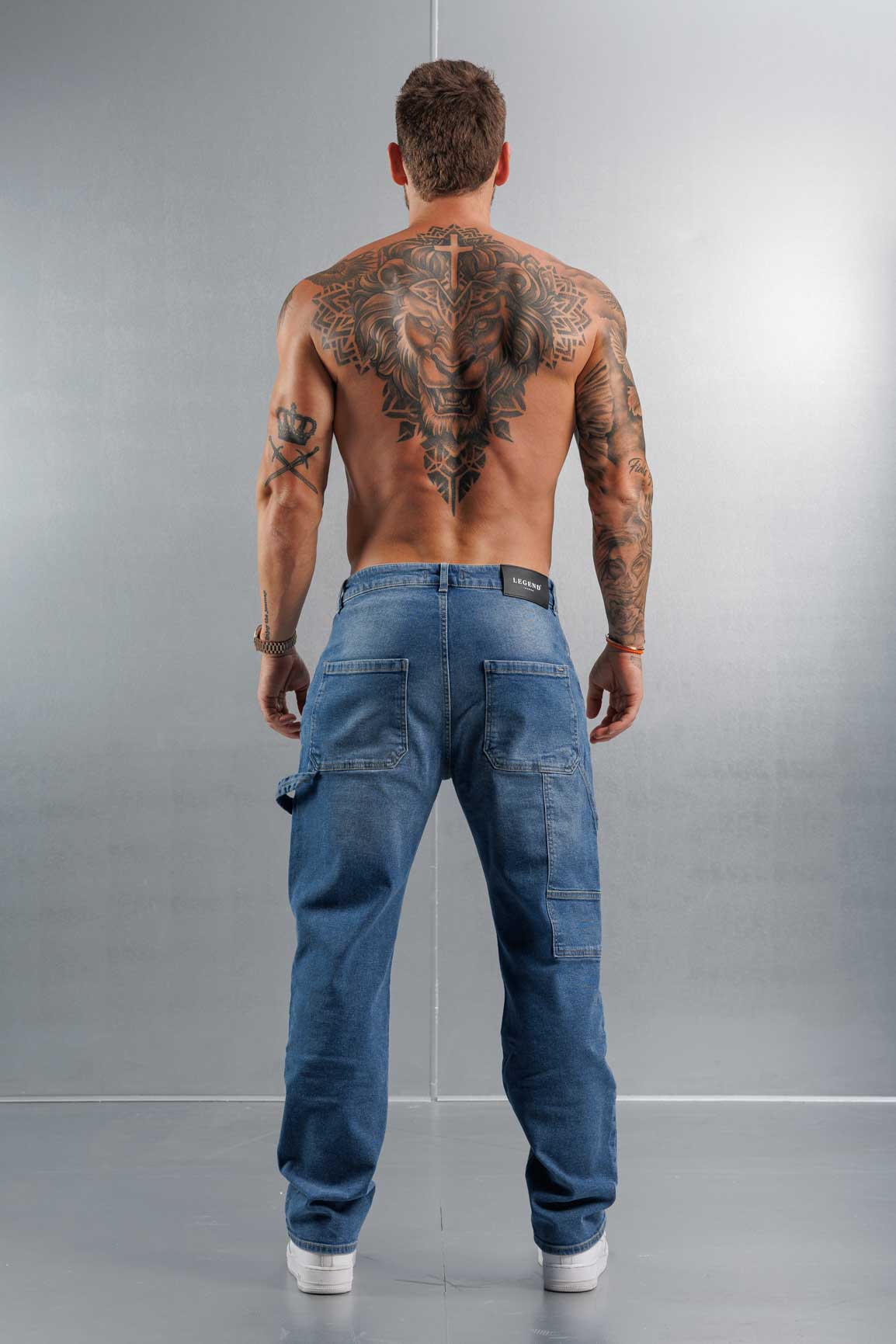 Legend London Jeans CARPENTER JEANS - MID BLUE