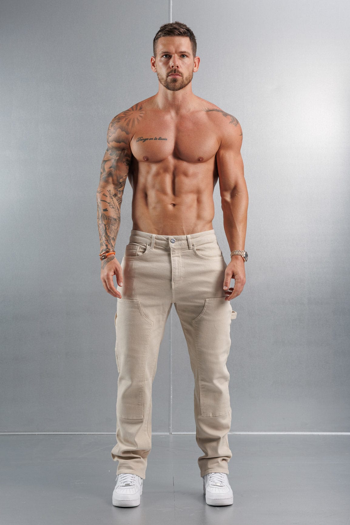 Legend London Jeans CARPENTER JEANS - OFF WHITE