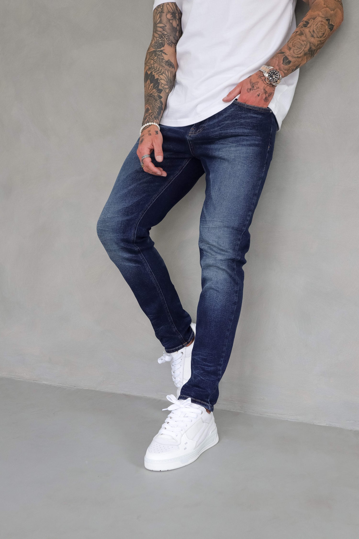 Legend London Jeans - slim 2.0 SLIM FIT JEANS 2.0 DETAILED - INDIGO BLUE