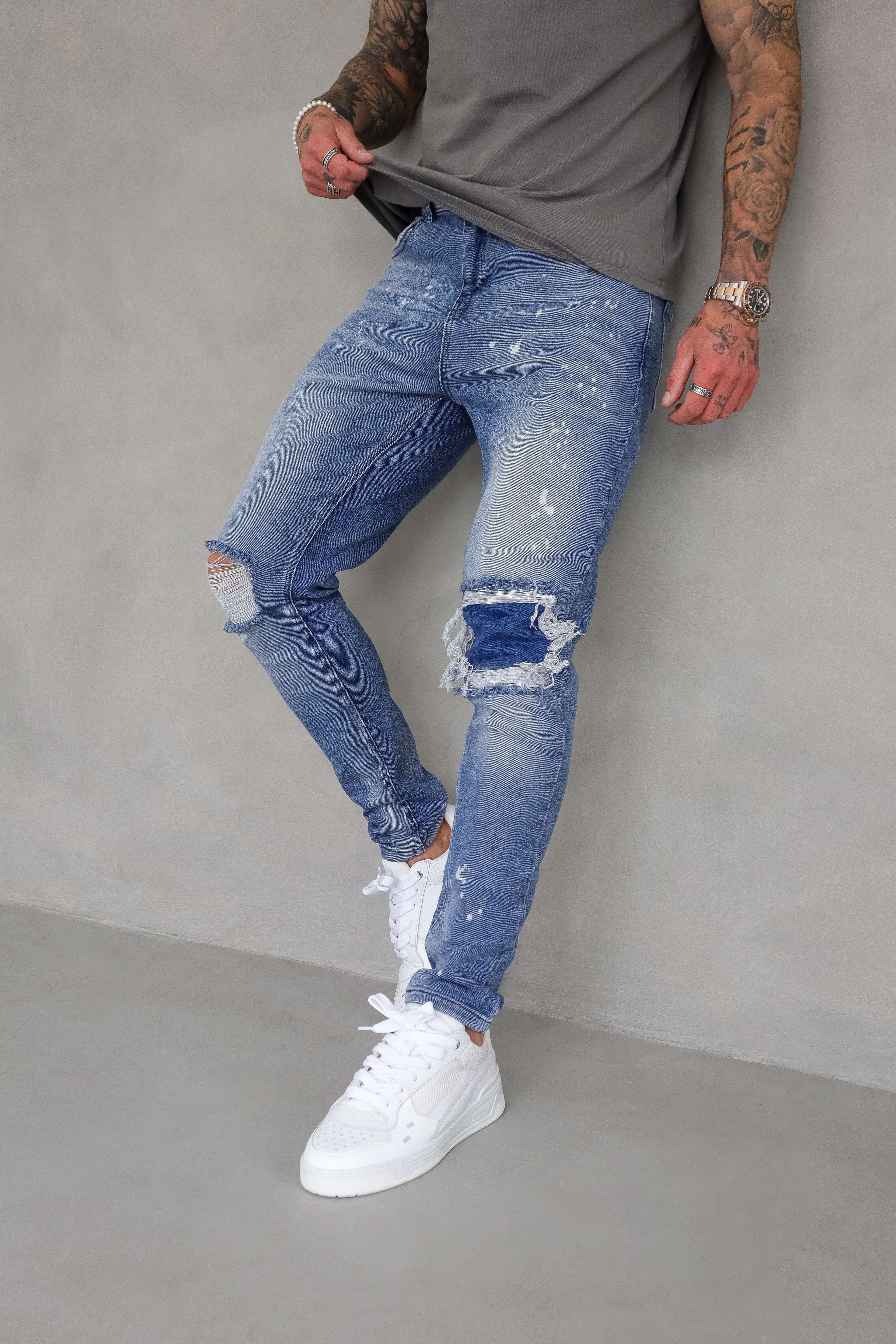 Legend London Jeans - slim 2.0 SLIM FIT JEANS 2.0 - PAINT BLUE