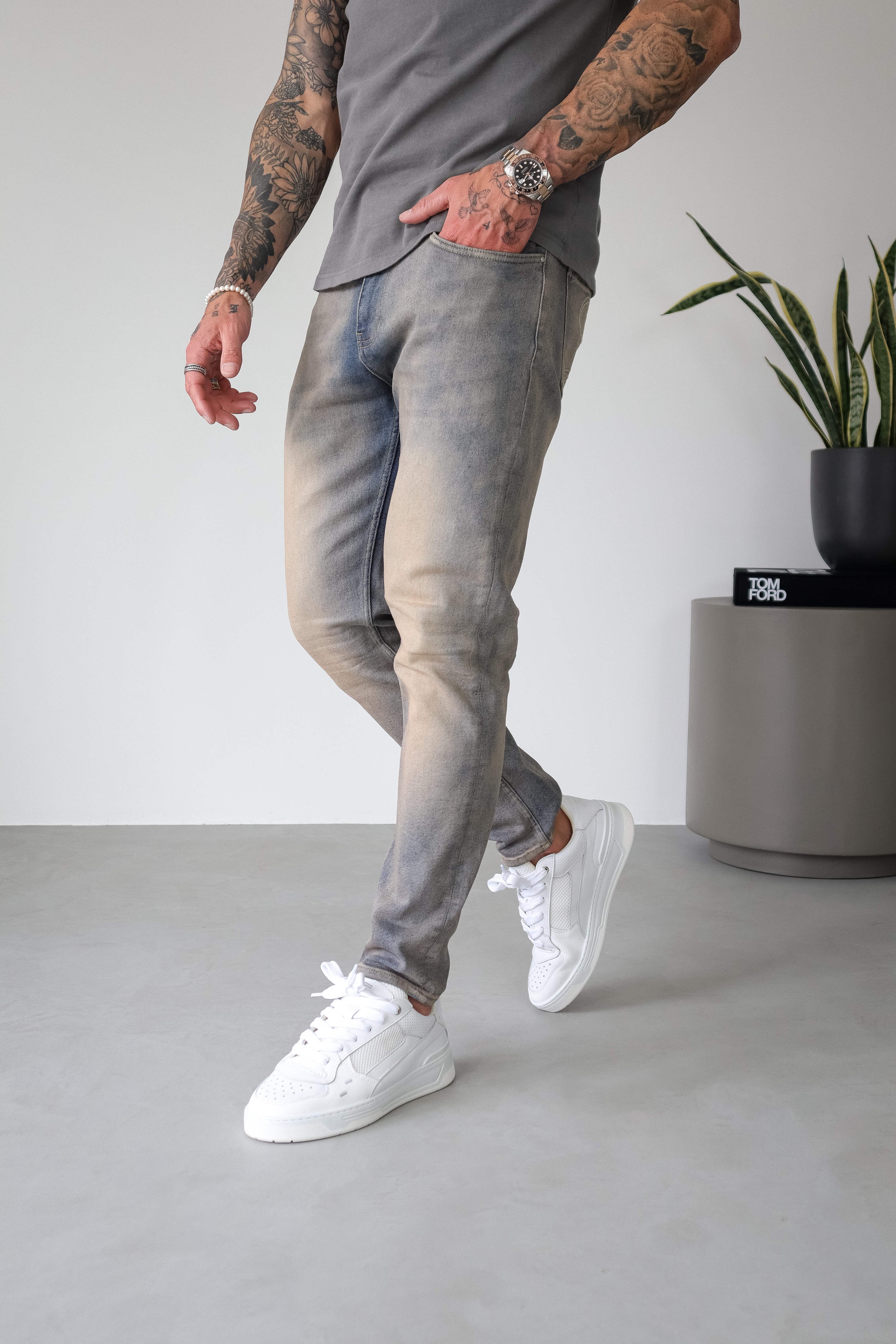 Legend London Jeans - slim 2.0 SLIM FIT JEANS 2.0 - STONE WASHED