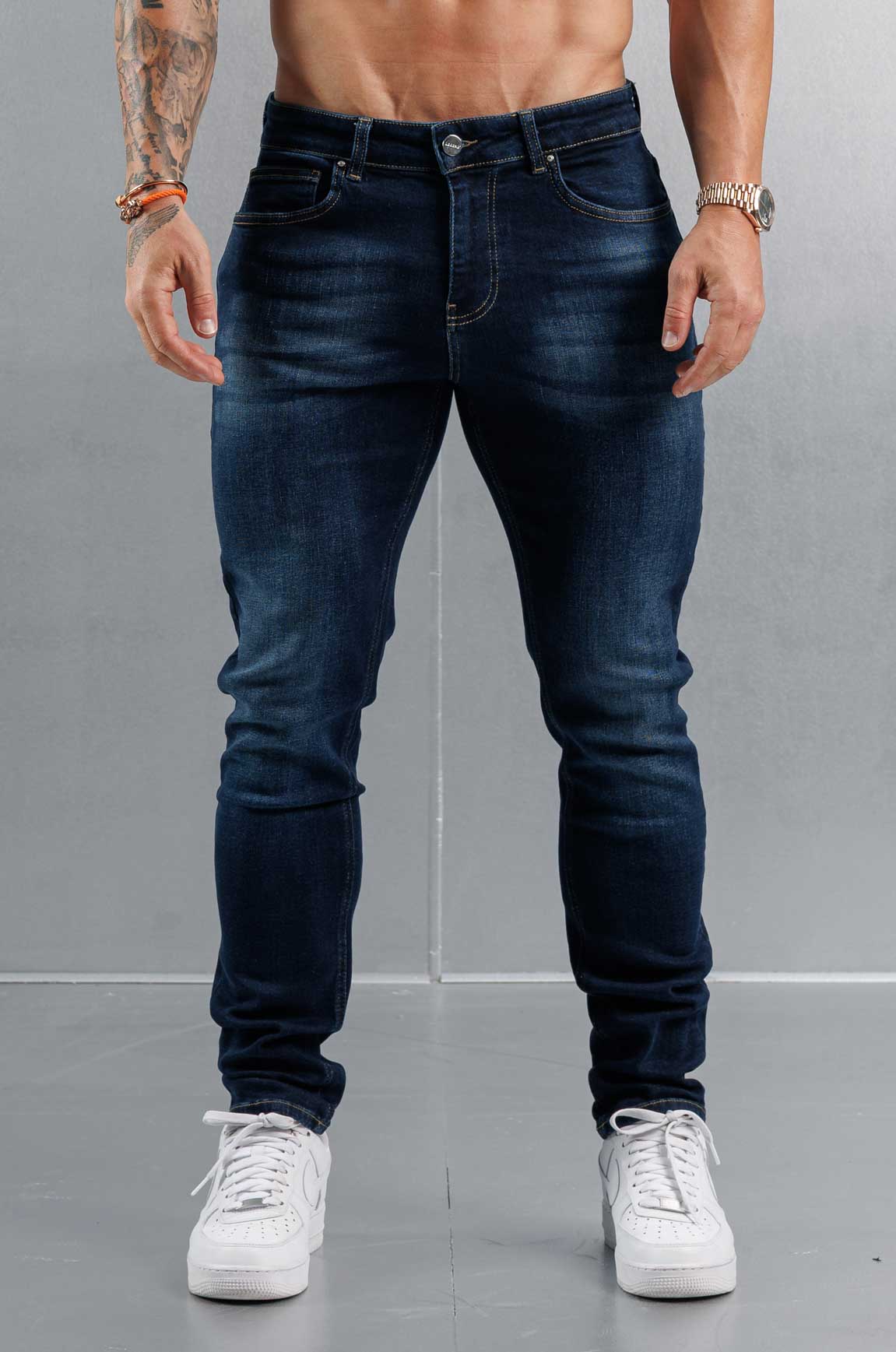 Legend London Jeans - slim 2.0 SLIM FIT JEANS 2.0 - WASHED DARK BLUE