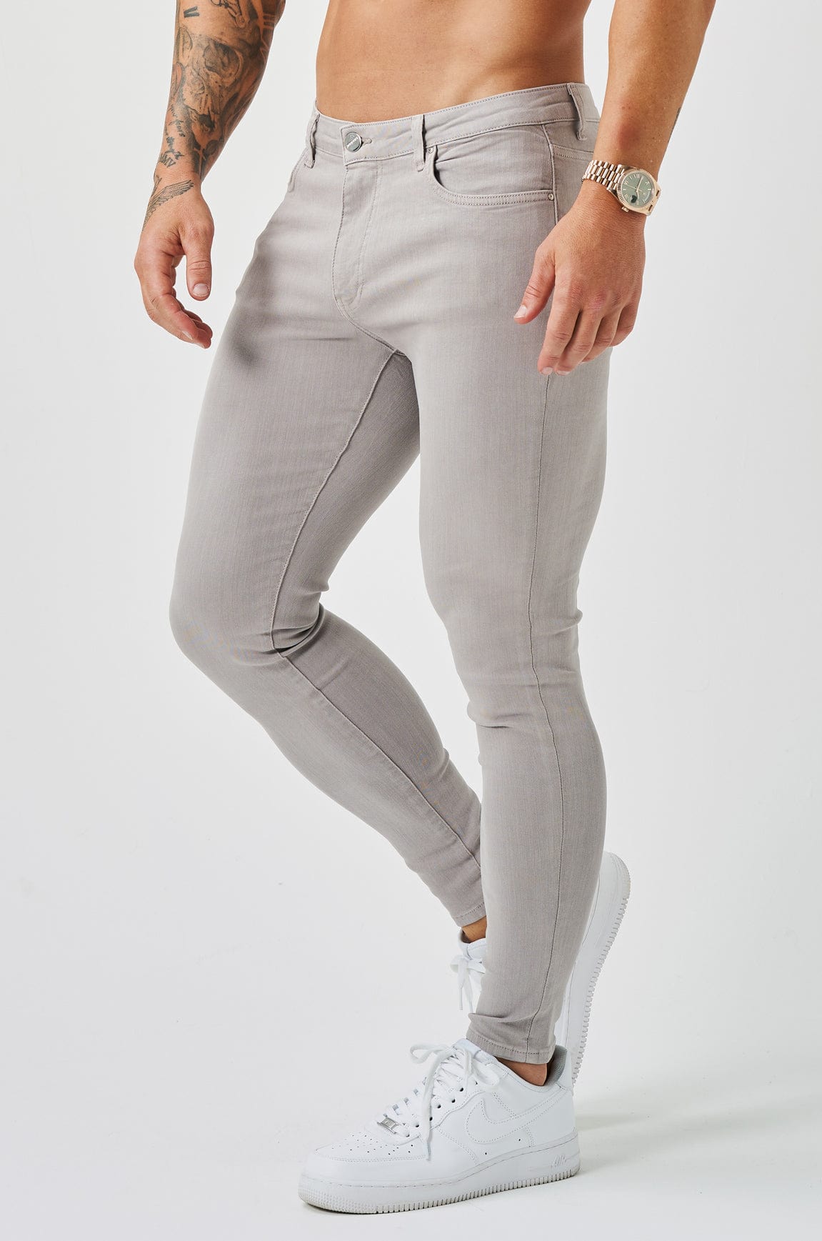 Legend London Jeans - spray on SKINNY FIT JEANS - ICE GREY