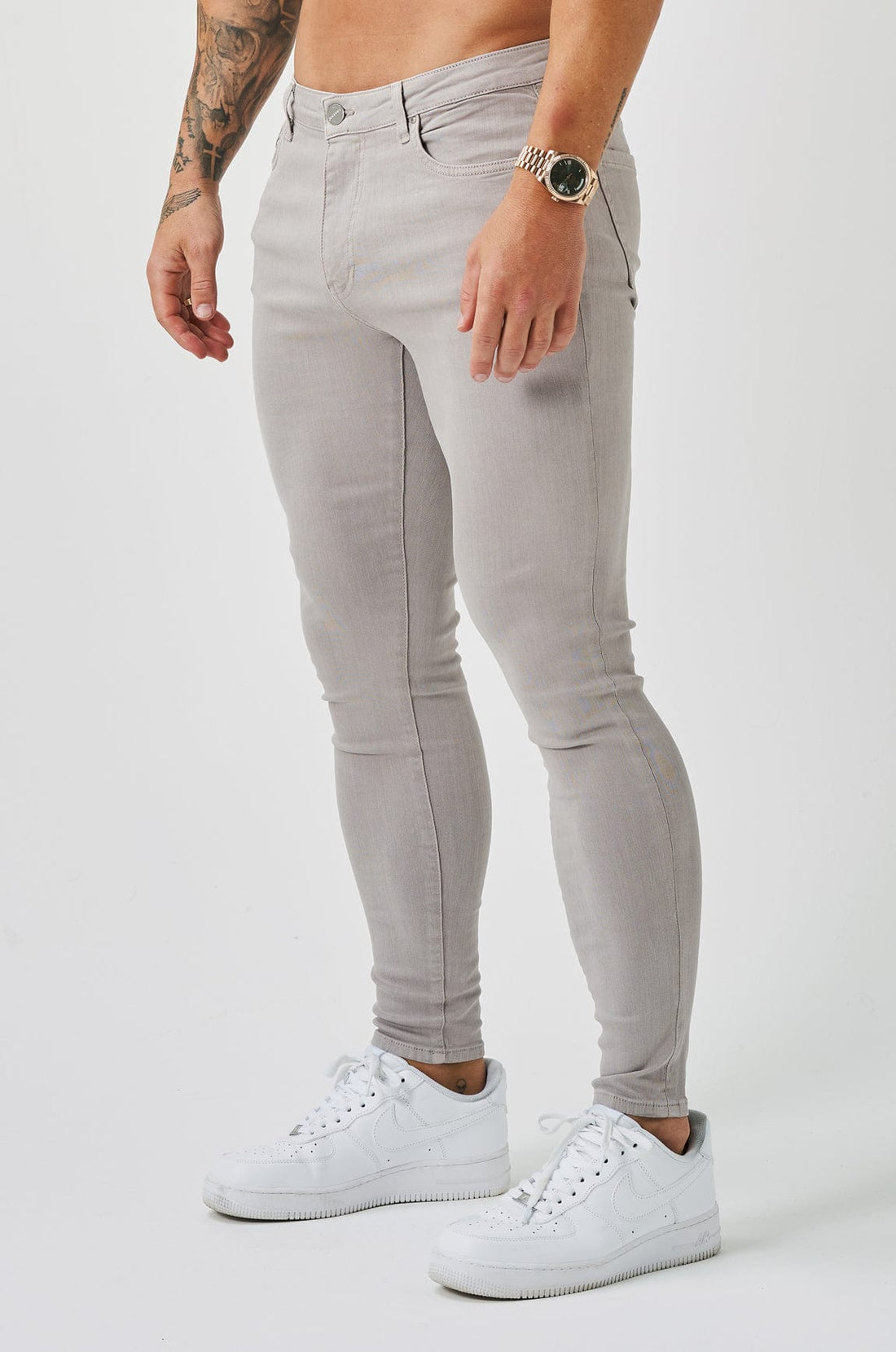 Legend London Jeans - spray on SKINNY FIT JEANS - ICE GREY