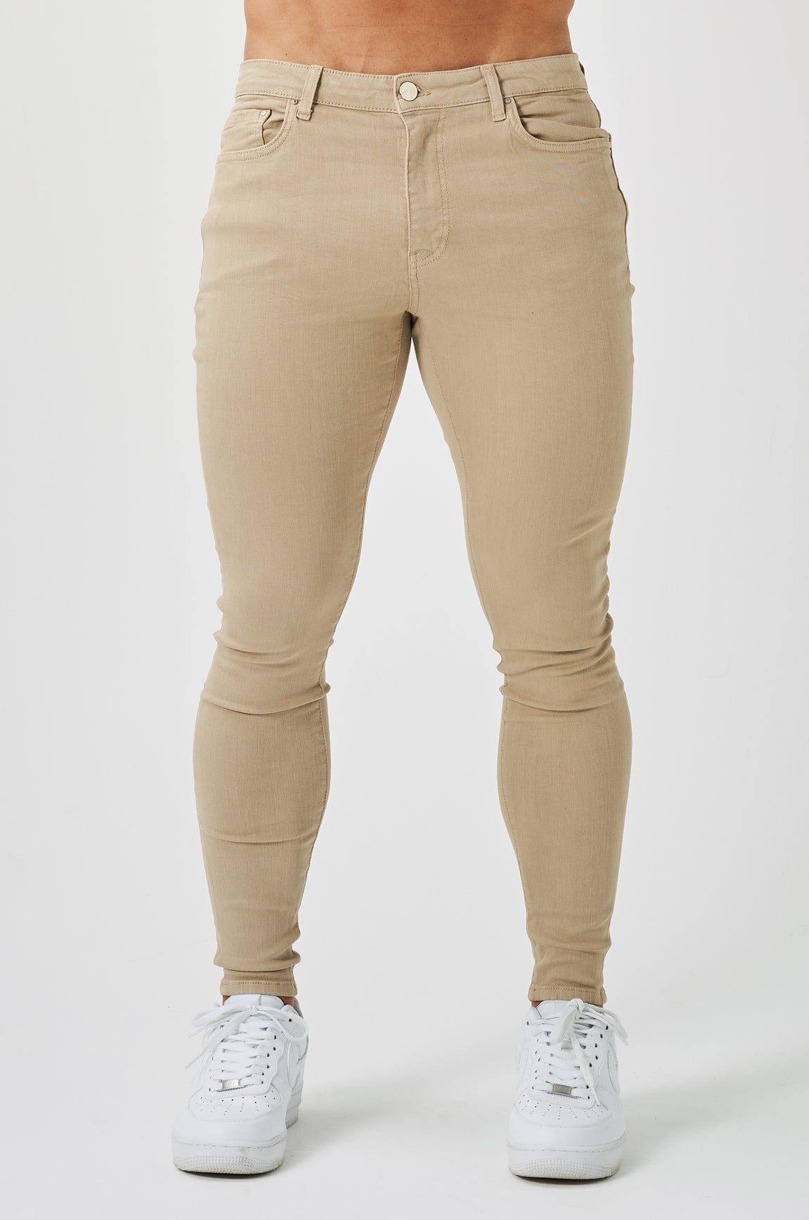 Legend London Jeans - spray on SKINNY FIT JEANS - STONE