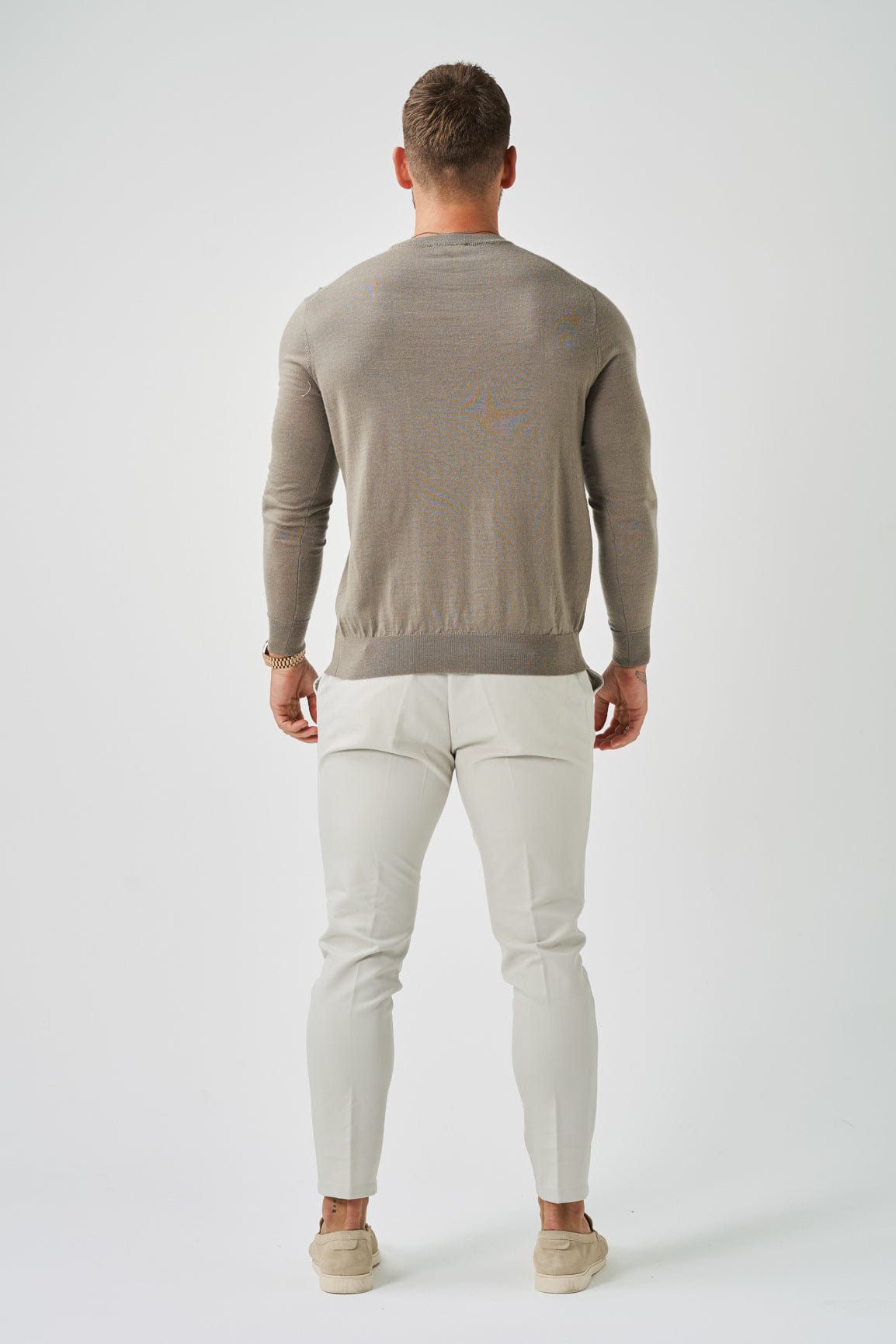 Legend London KNITWEAR LONG SLEEVE KNIT - TAUPE