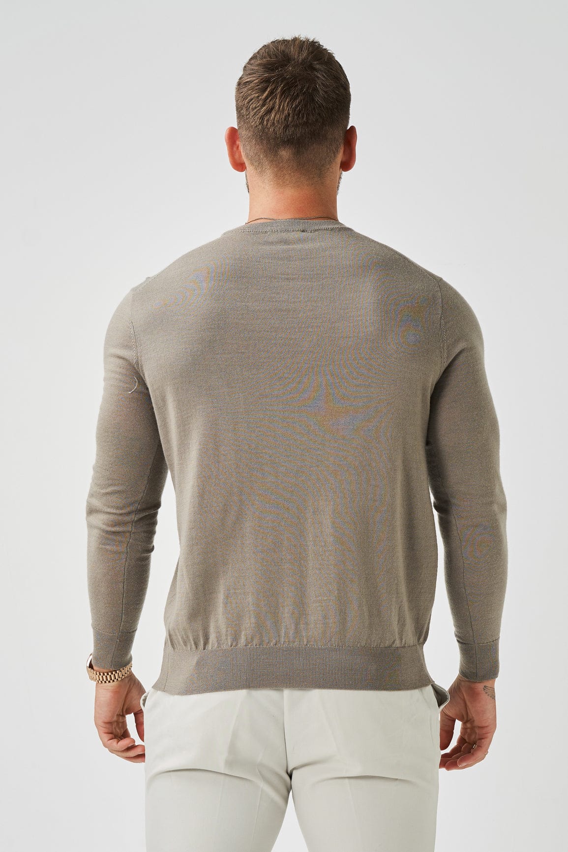 Legend London KNITWEAR LONG SLEEVE KNIT - TAUPE