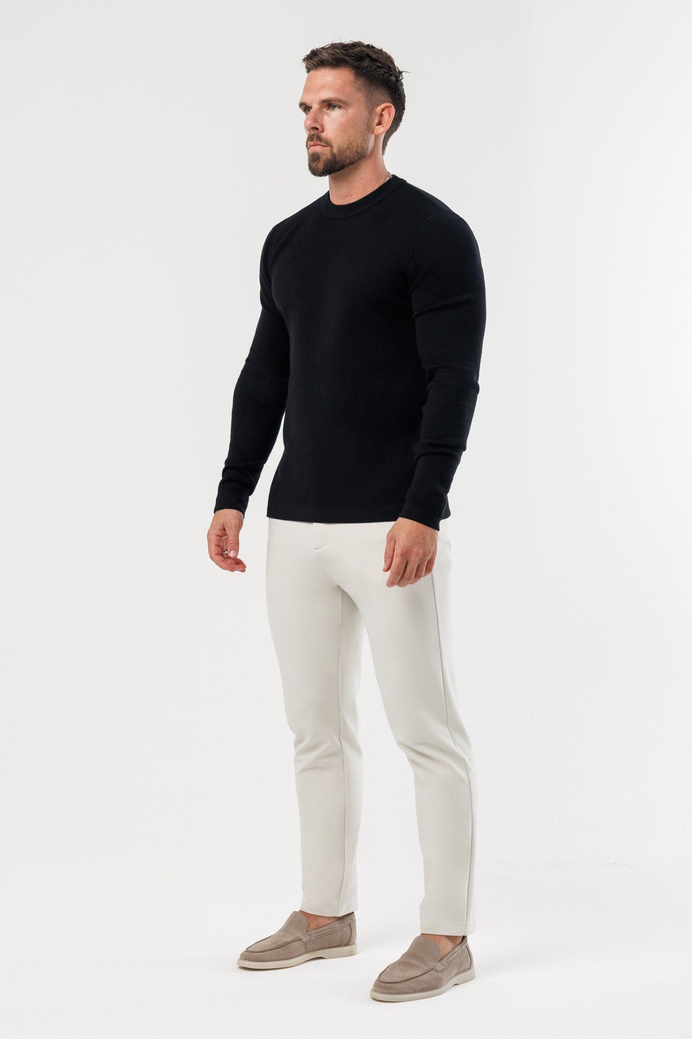 Legend London KNITWEAR LUXE KNIT SWEATER - BLACK