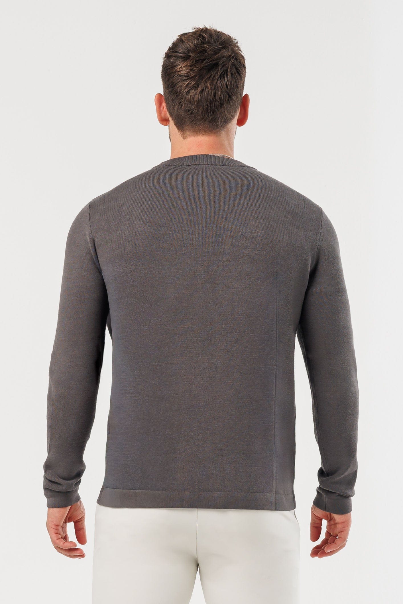 Legend London KNITWEAR LUXE KNIT SWEATER - DARK GREY