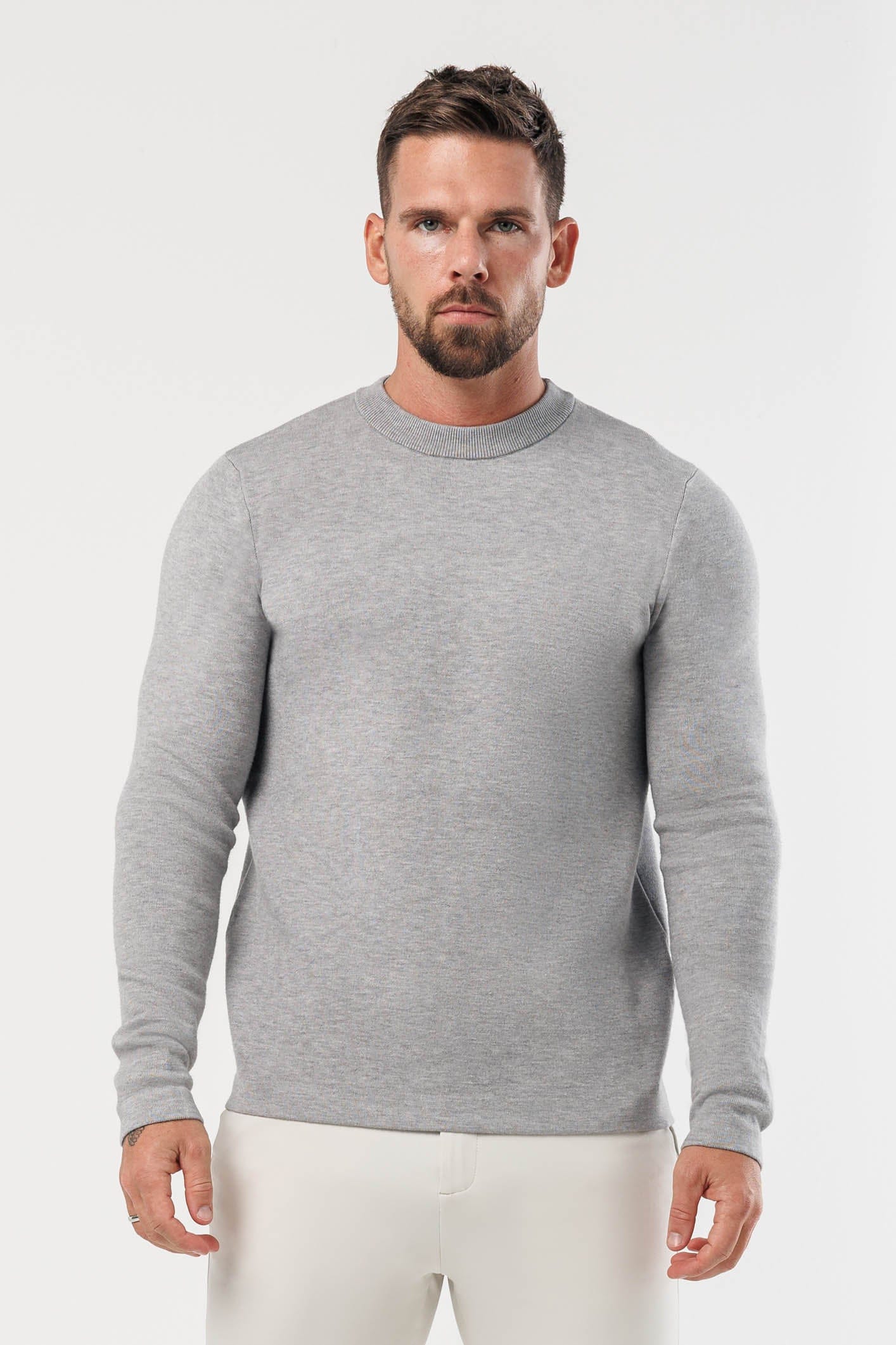 Legend London KNITWEAR LUXE KNIT SWEATER - GREY