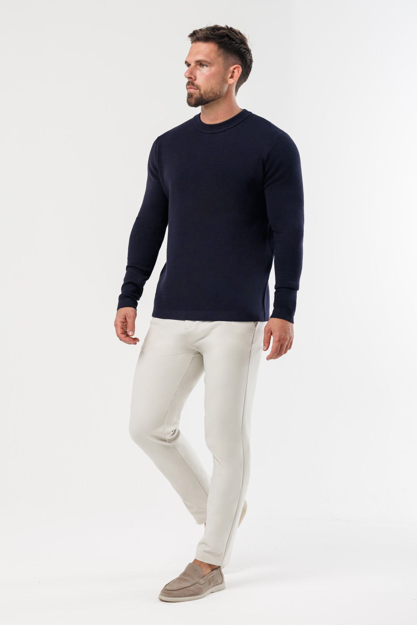 Legend London KNITWEAR LUXE KNIT SWEATER - NAVY