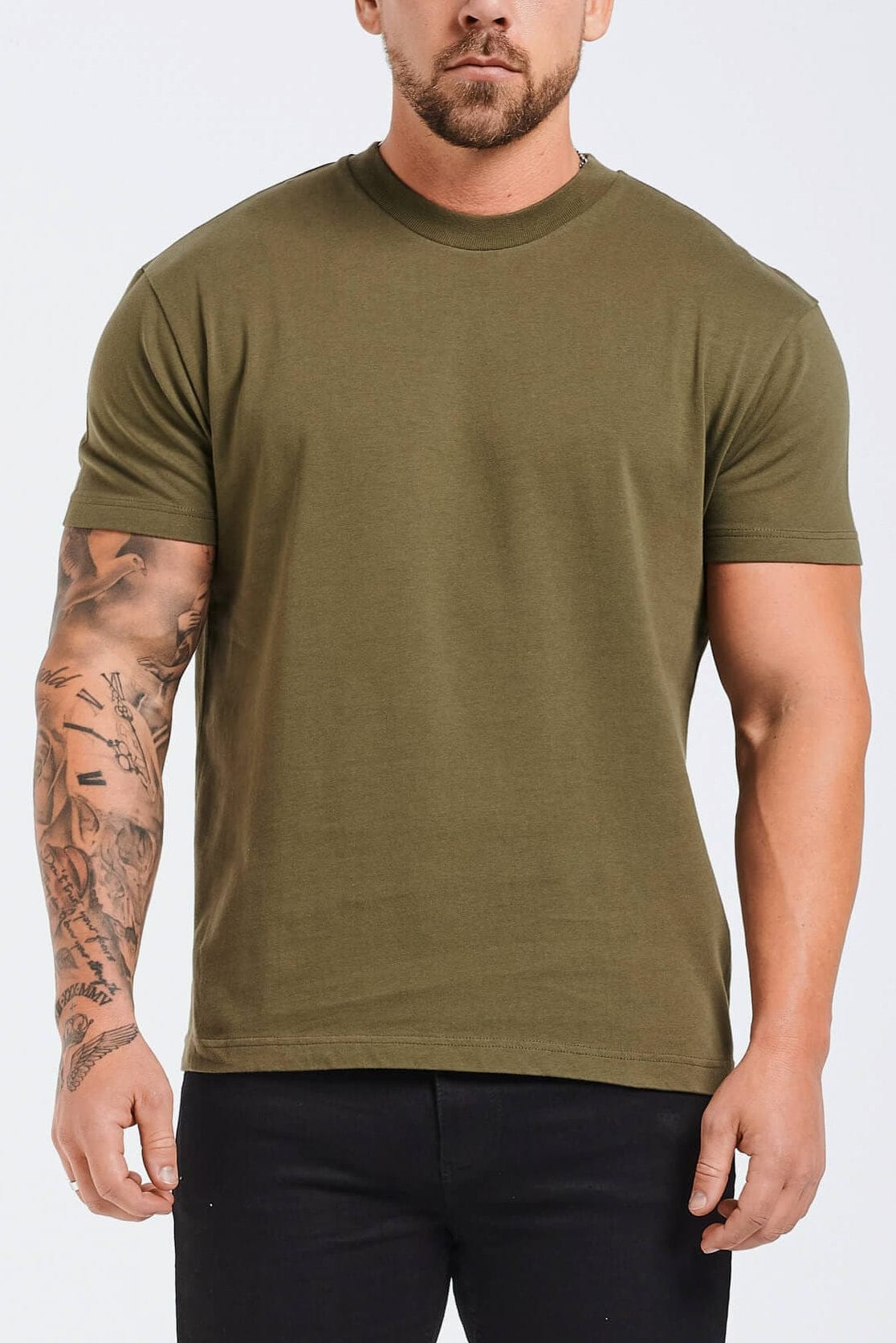 Legend London OUTLET PREMIUM BASICS T-SHIRT (NO LOGO) - OLIVE