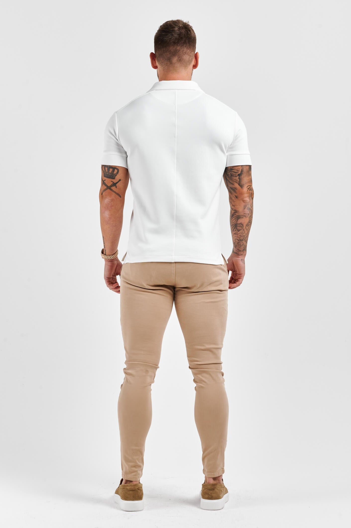 Legend London Polo CORE POLO SHIRT CREAM REVERE COLLAR