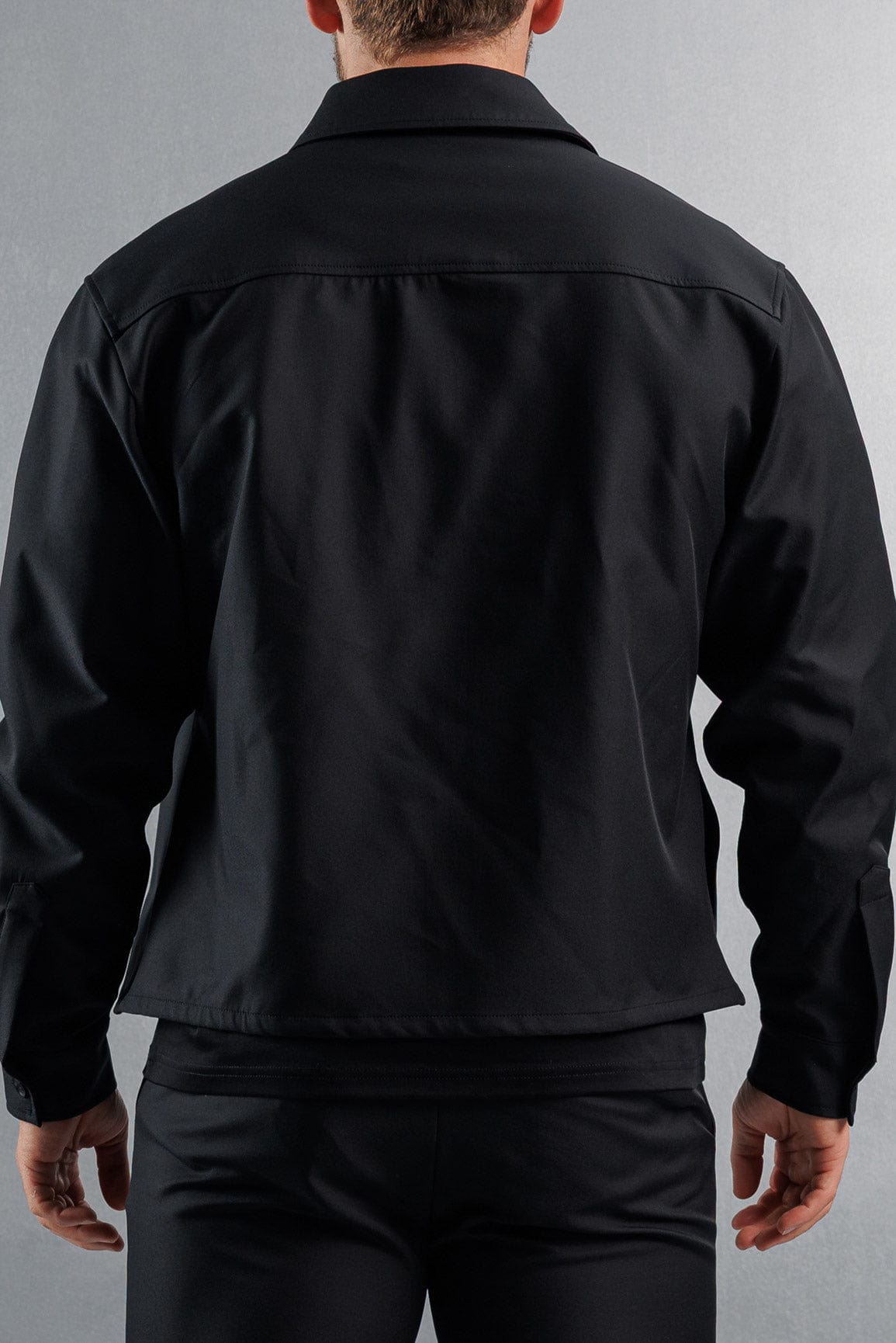 Legend London Shirt HYBRID OVERSHIRT - BLACK