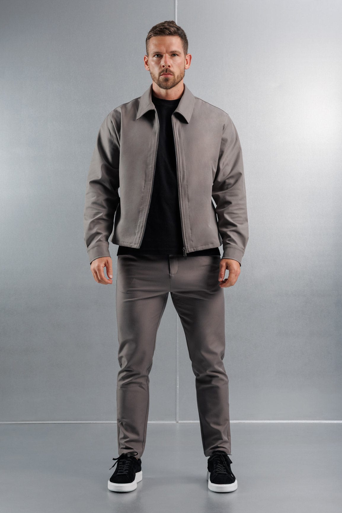 Legend London Shirt HYBRID OVERSHIRT - DARK GREY