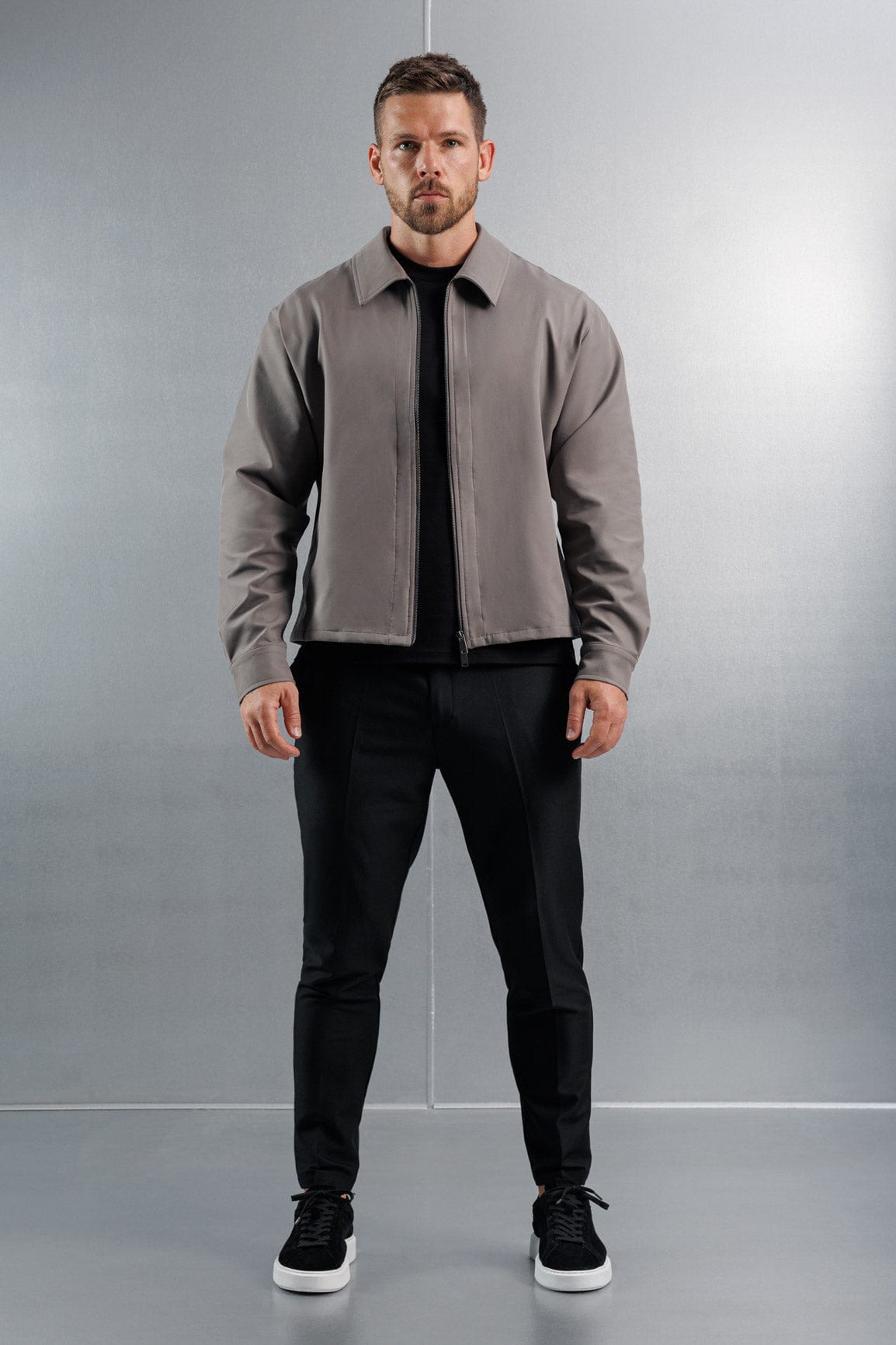 Legend London Shirt HYBRID OVERSHIRT - DARK GREY