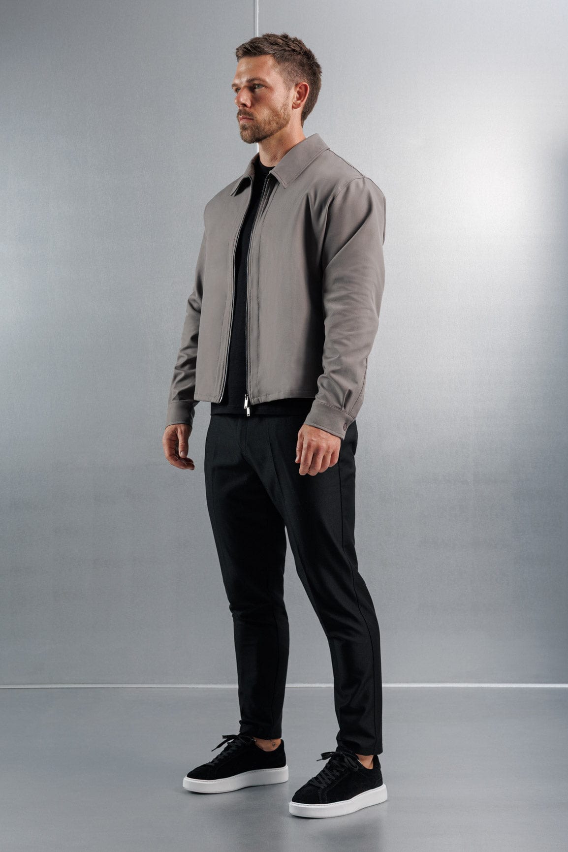 Legend London Shirt HYBRID OVERSHIRT - DARK GREY