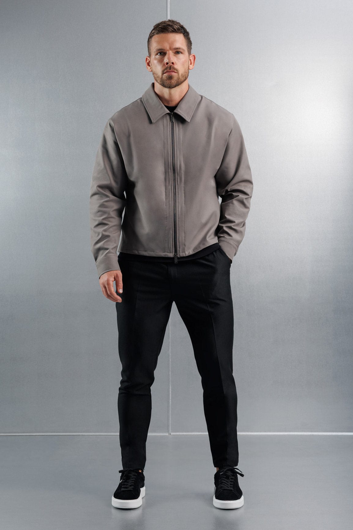 Legend London Shirt HYBRID OVERSHIRT - DARK GREY