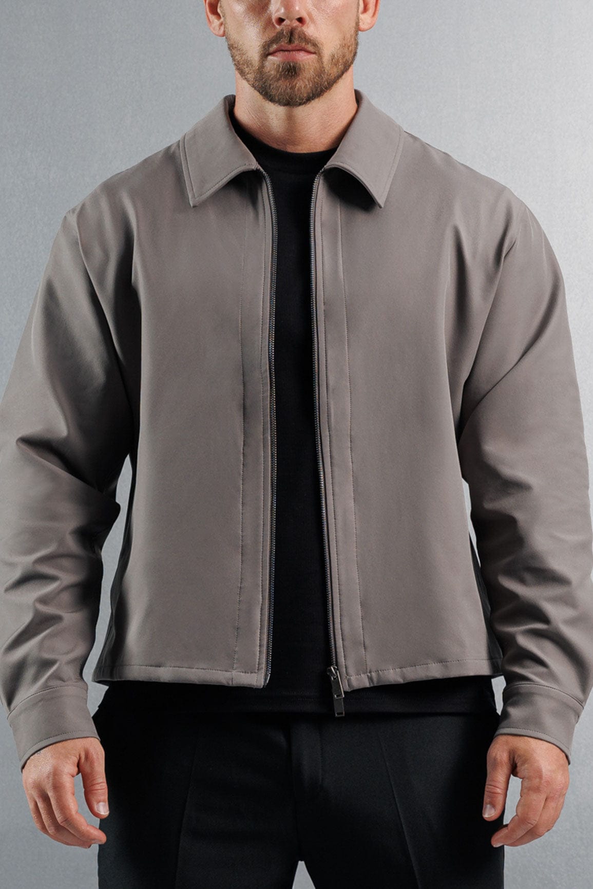 Legend London Shirt HYBRID OVERSHIRT - DARK GREY