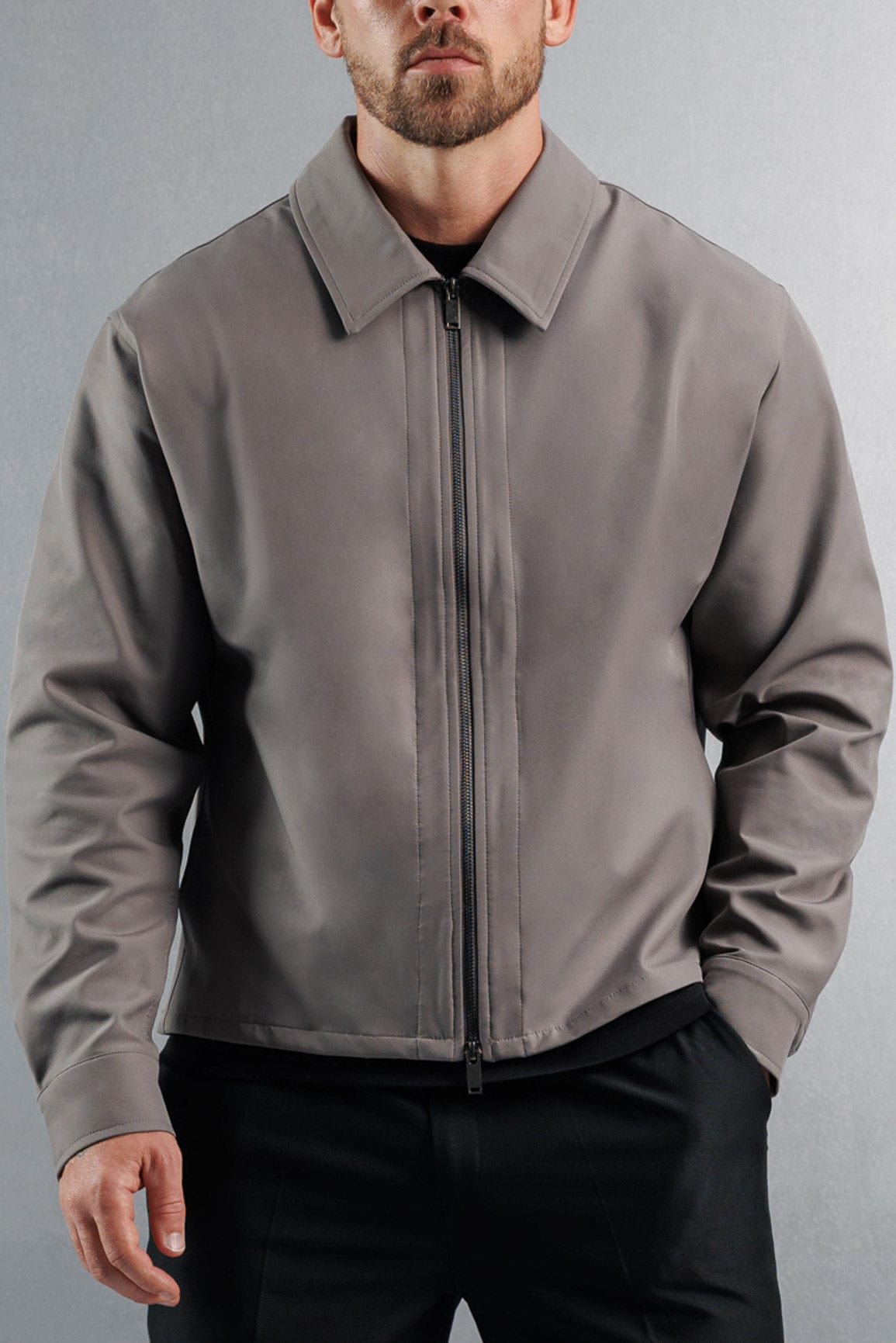 Legend London Shirt HYBRID OVERSHIRT - DARK GREY