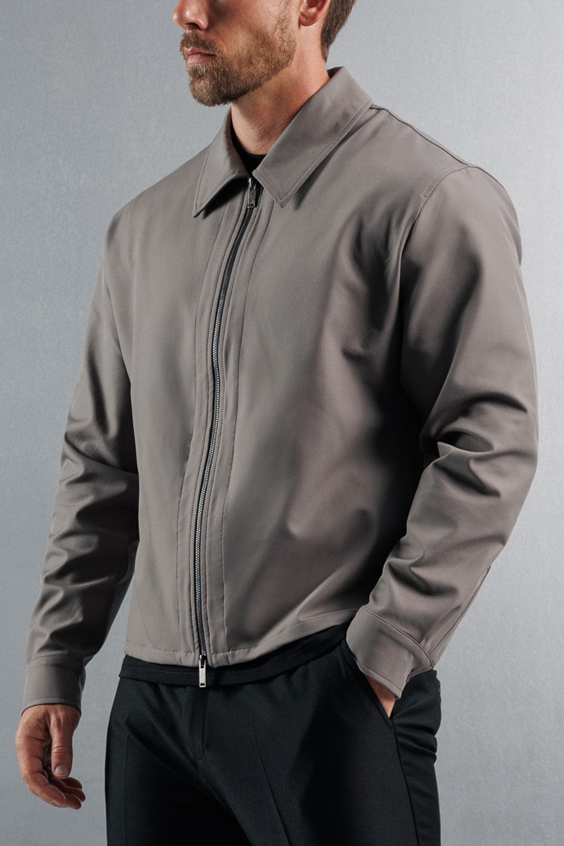 Legend London Shirt HYBRID OVERSHIRT - DARK GREY
