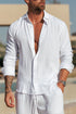 Legend London Shirt LINEN SHIRT - WHITE